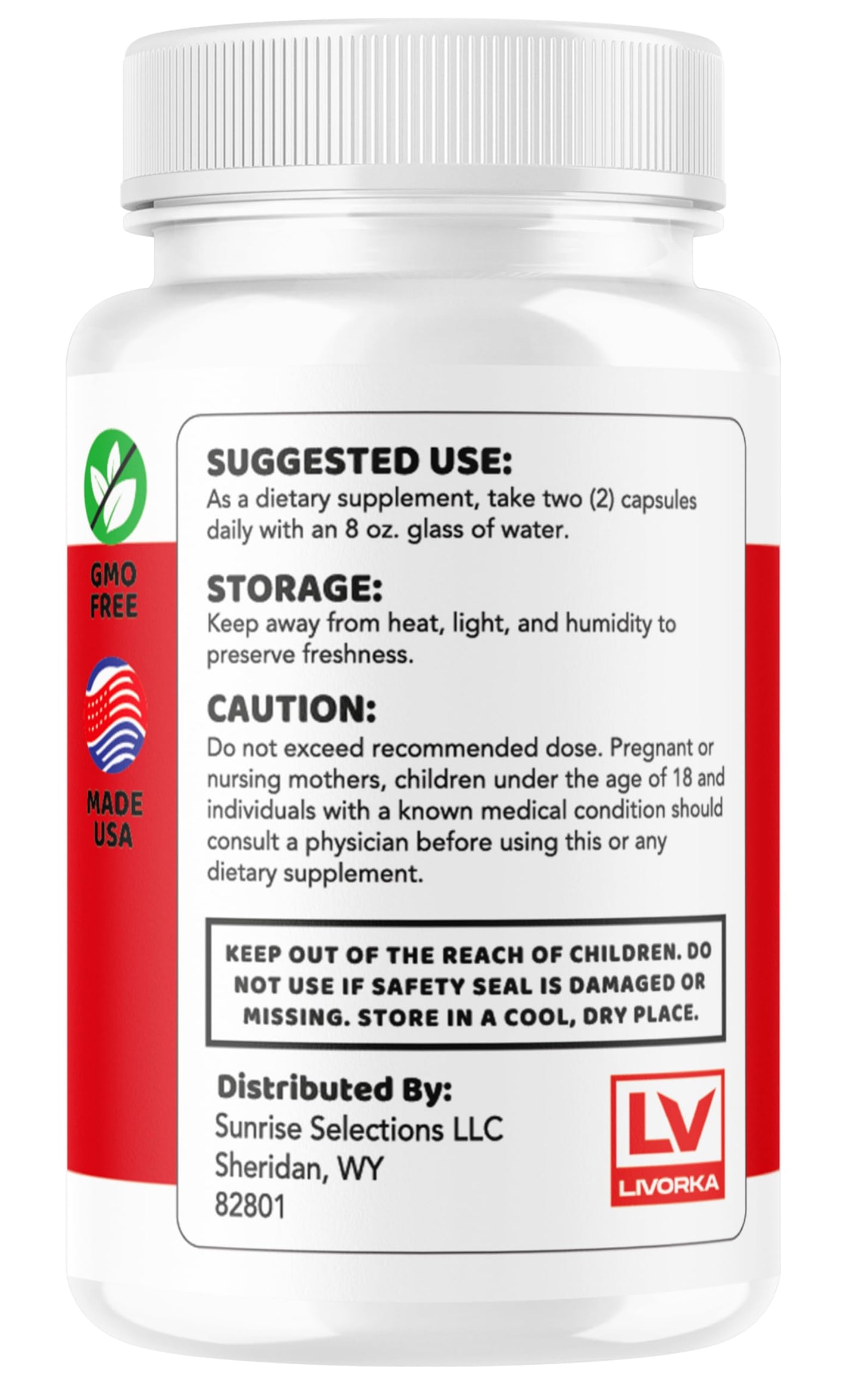 LIVORKA GlucoCore Blood Health Support Premium Pills, 300 Capsules