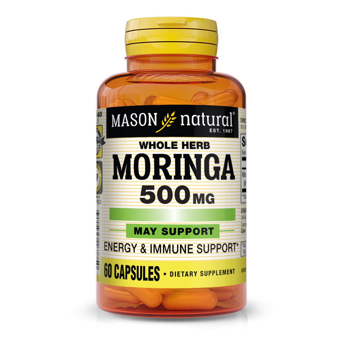 Mason Natural Moringa 500 mg, 60 Capsules