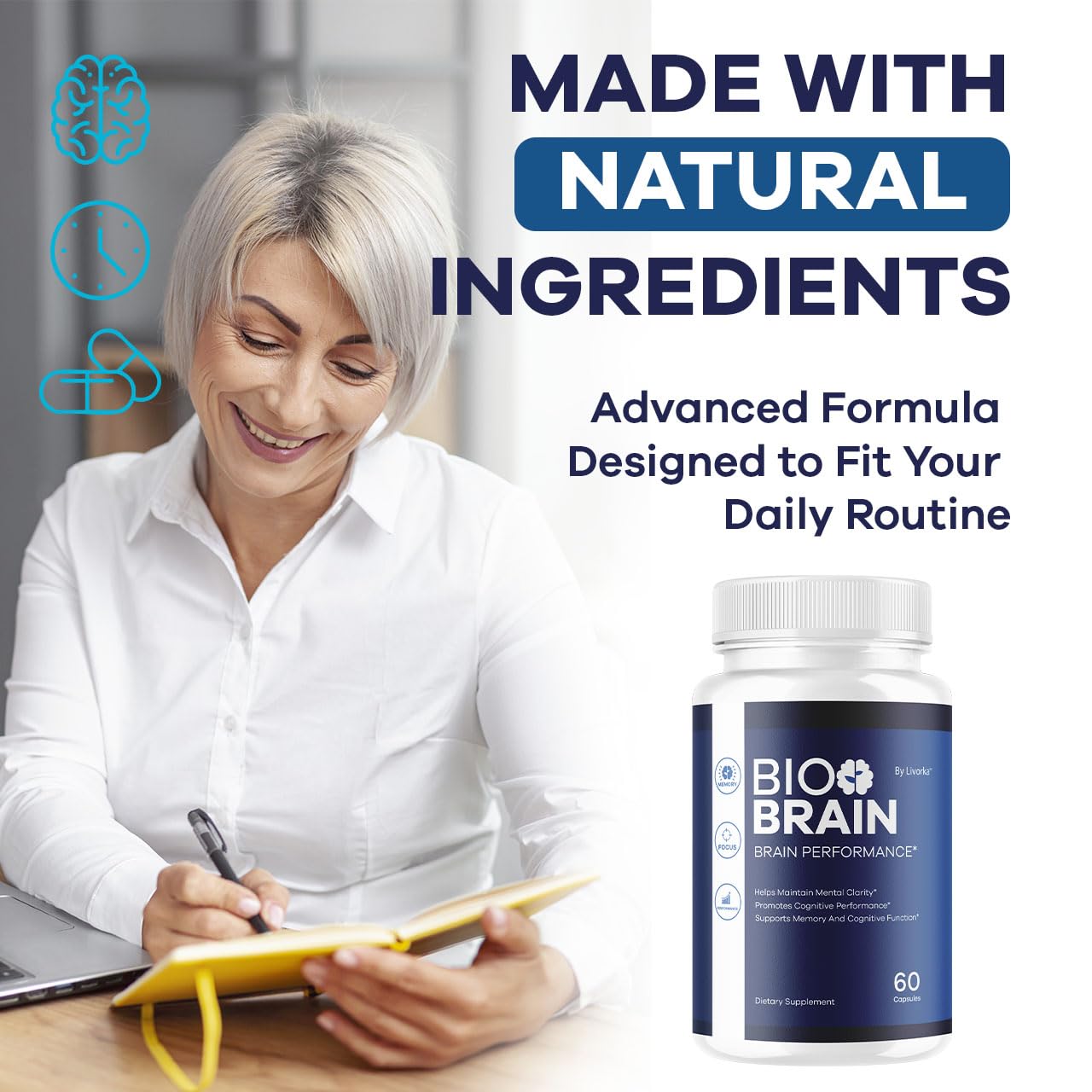 LIVORKA Bio Brain Capsules 180 Capsules