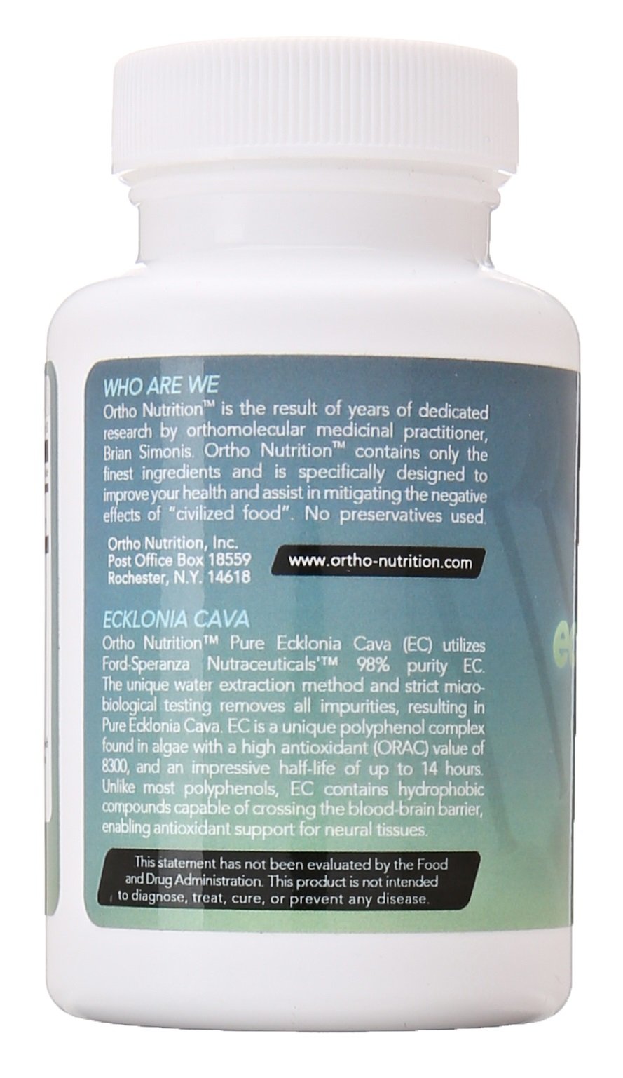 Ortho Nutrition Ecklonia Cava Extract Capsules, 60 Count