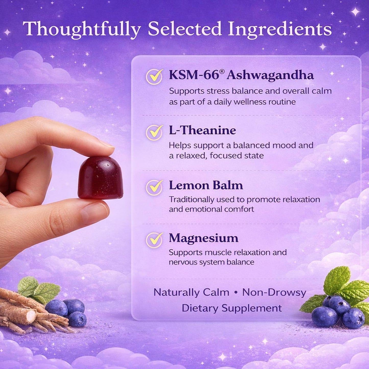 IRMI Calm Sleep Gummies with Ashwagandha, Magnesium, L-Theanine & Lemon Balm, 60 Gummies