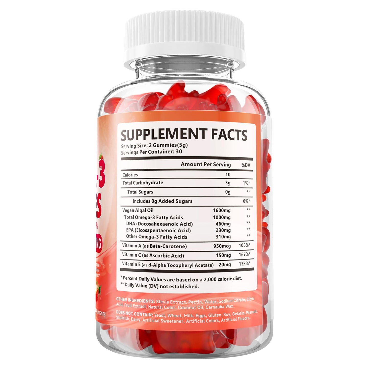 Youlikee Vegan Omega-3 Gummies 120 Count