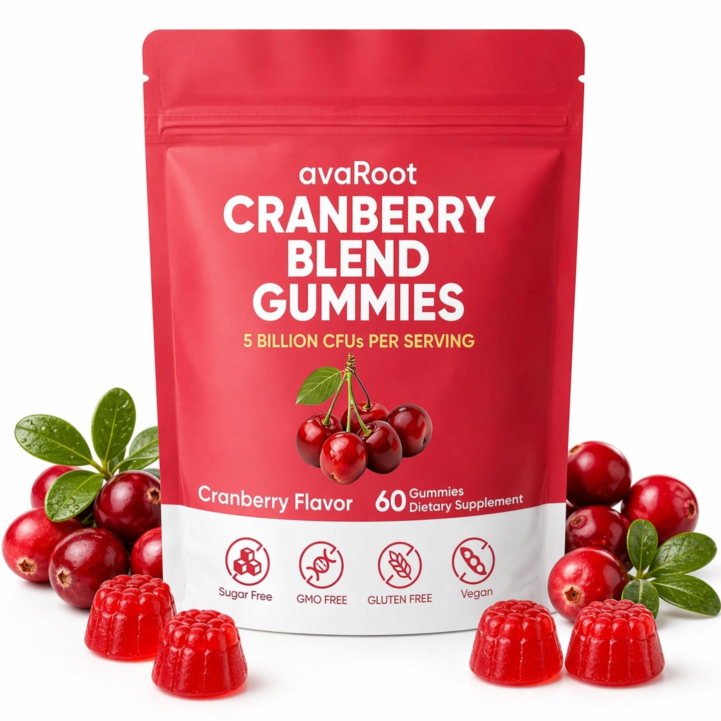 Peehss Avaroot Cranberry Blend Gummies, 60 Gummies