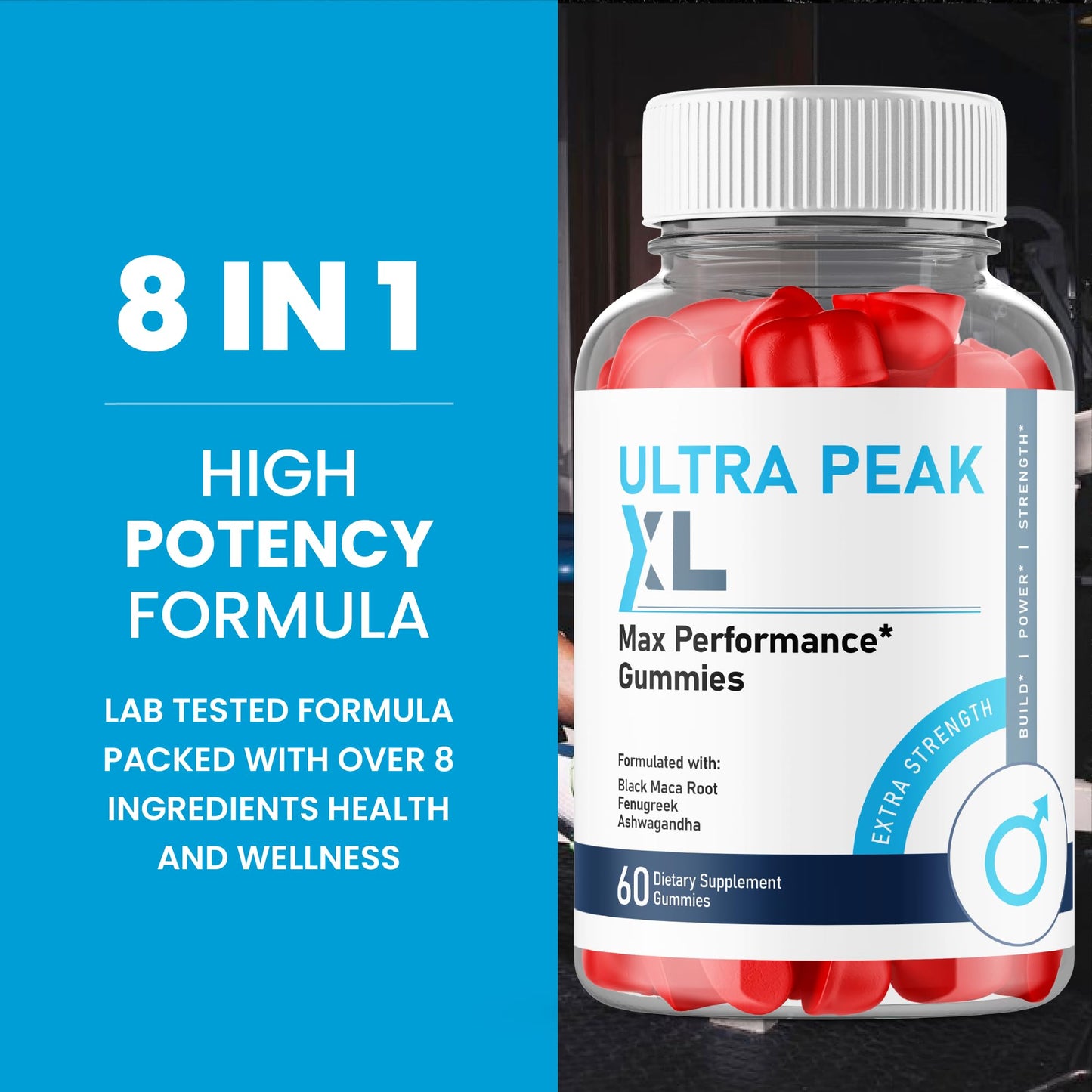 Lofero Ultra Peak XL Performance Gummies for Men, 300 ct