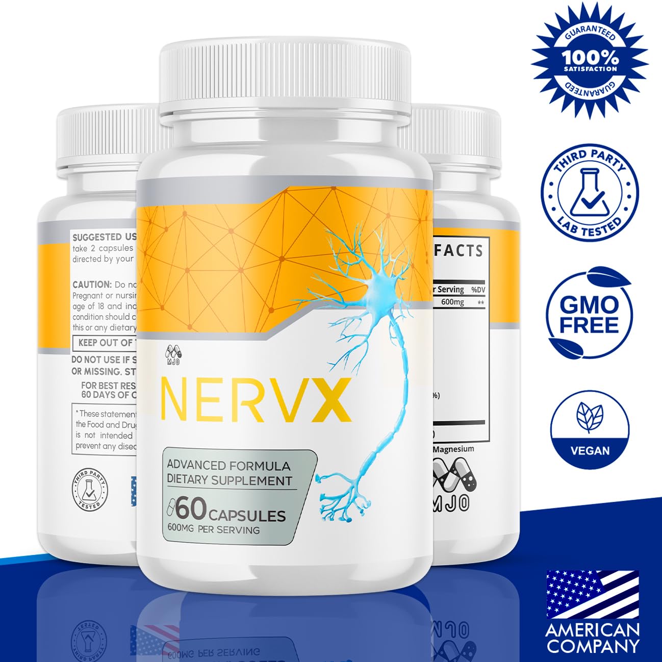 MJO Nervx Capsules 60 Count