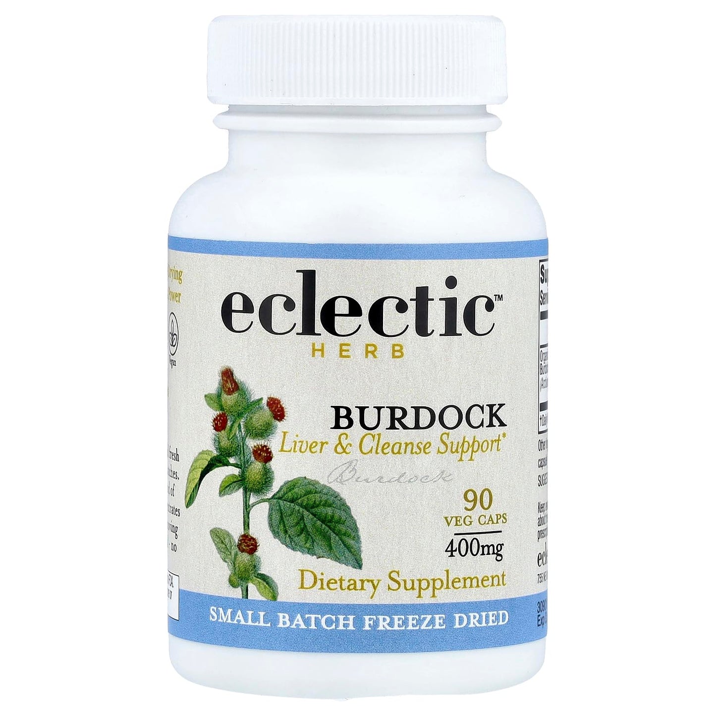 ECLECTIC INSTITUTE Eclectic Burdock Cog FDV 90 Capsules