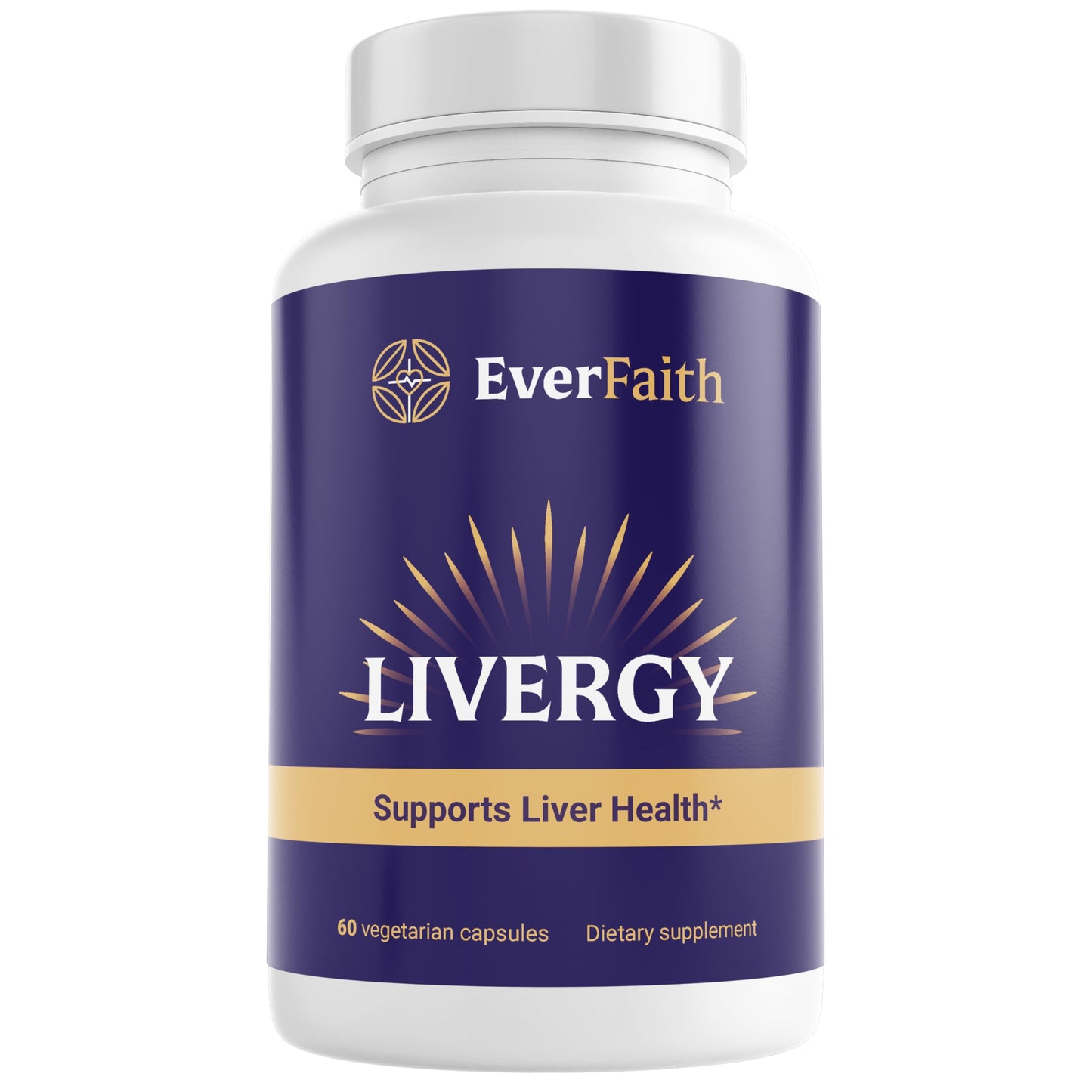 EVERFAITH Livergy Liver Cleanse Detox & Repair Liver Support & Health Supplement 60 Capsules