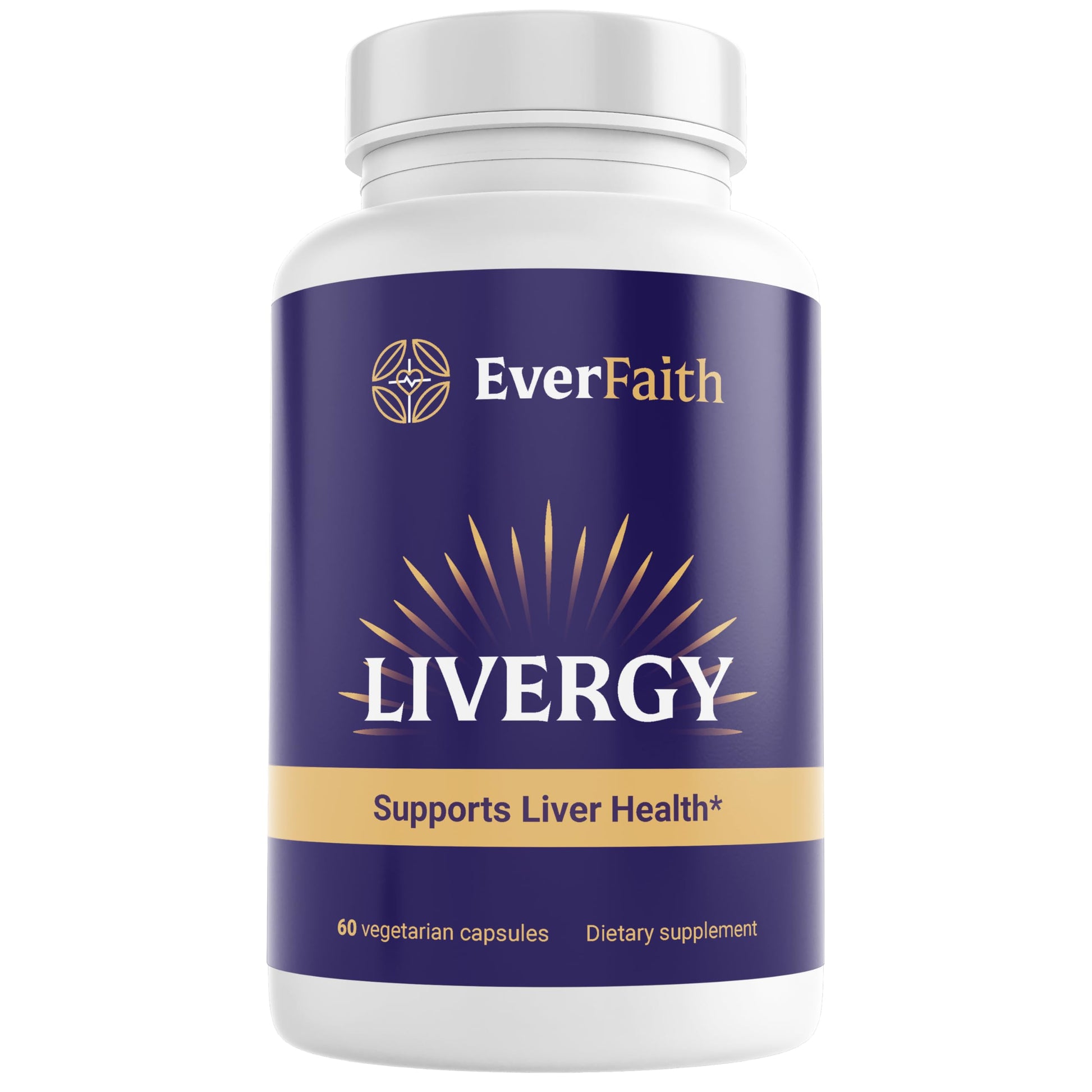 EVERFAITH Livergy Liver Cleanse Detox & Repair Liver Support & Health Supplement 60 Capsules