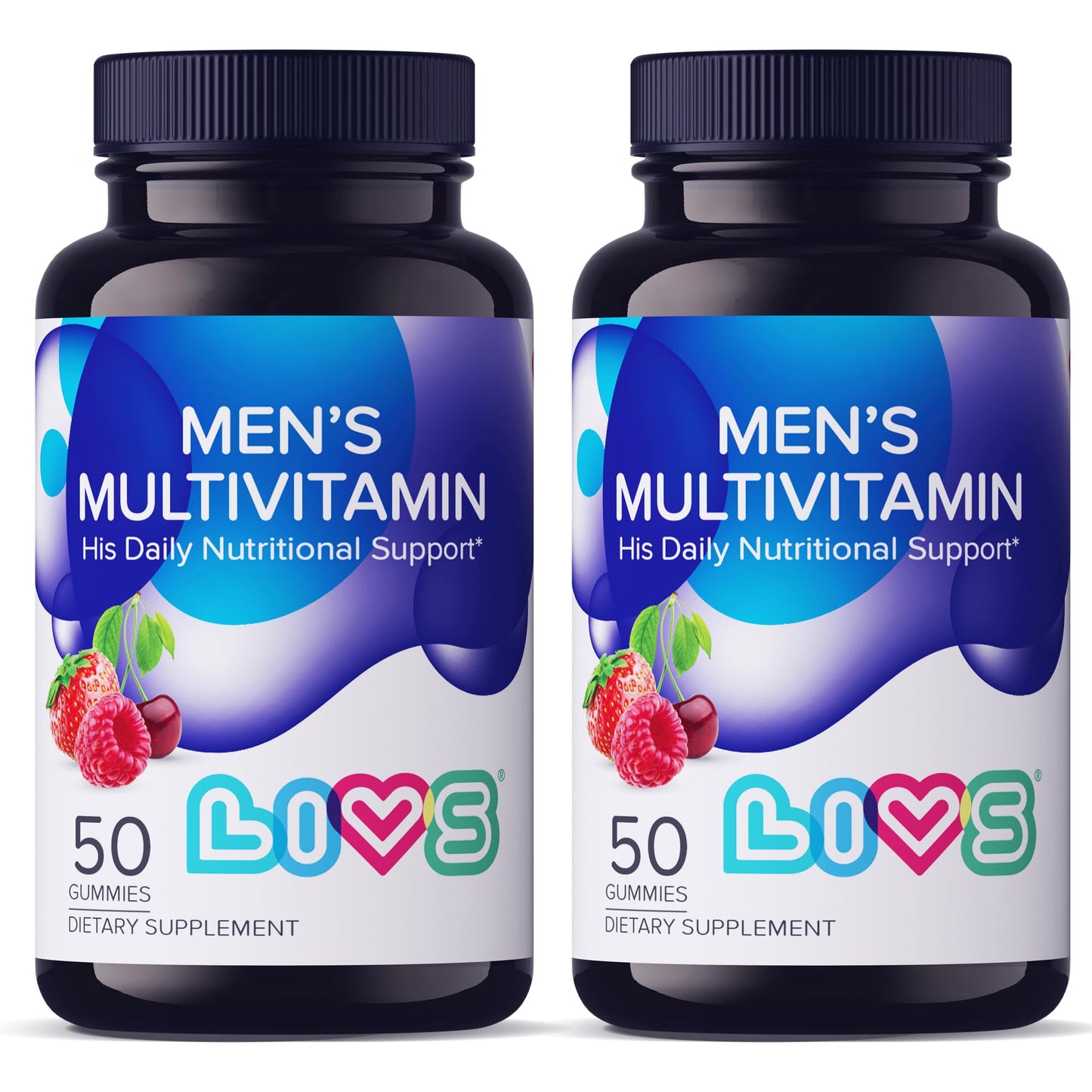 LIVS Men’s Multivitamin Gummies, 2-Pack, 100 Count