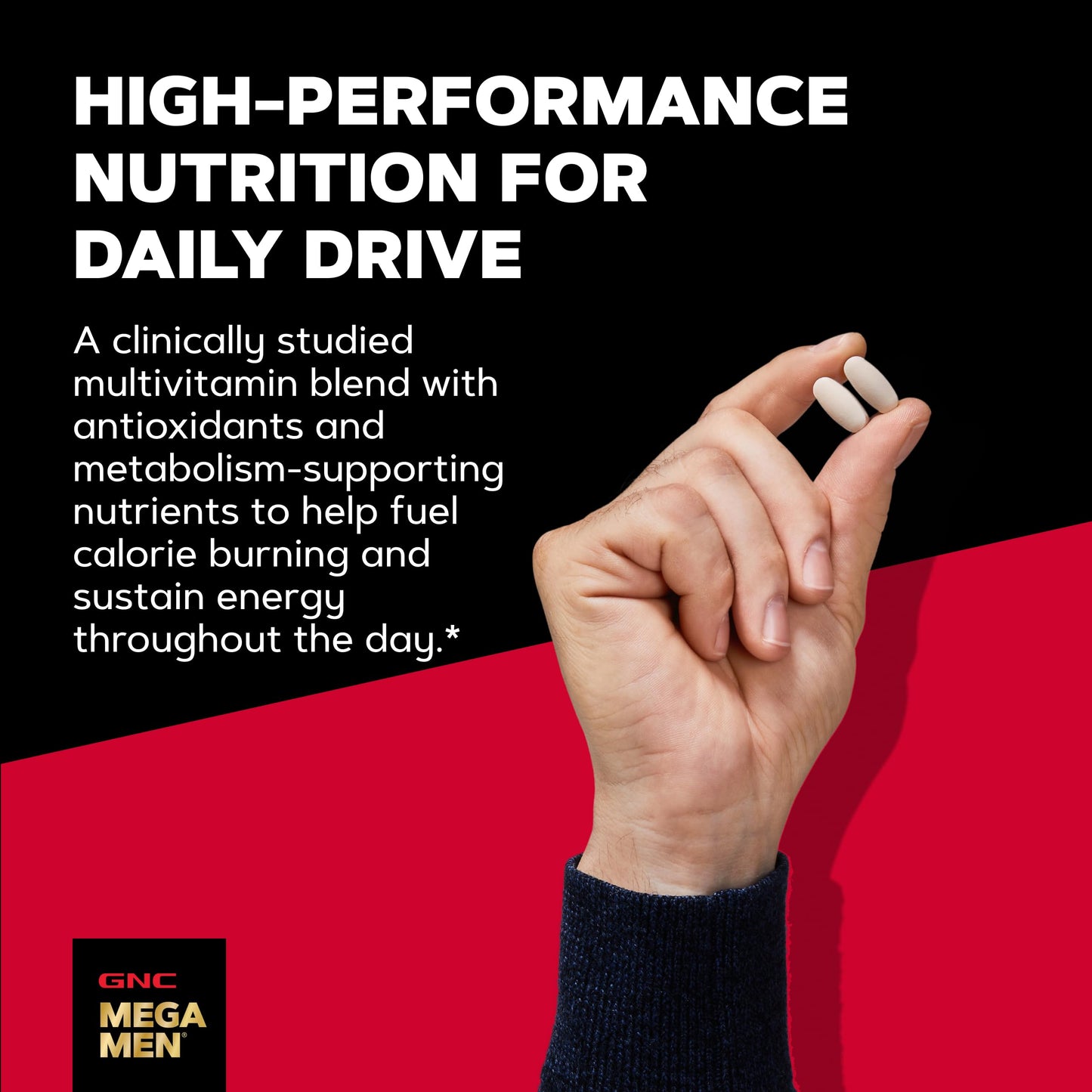 GNC Mega Men Energy & Metabolism Multivitamin for Men 90 Caplets