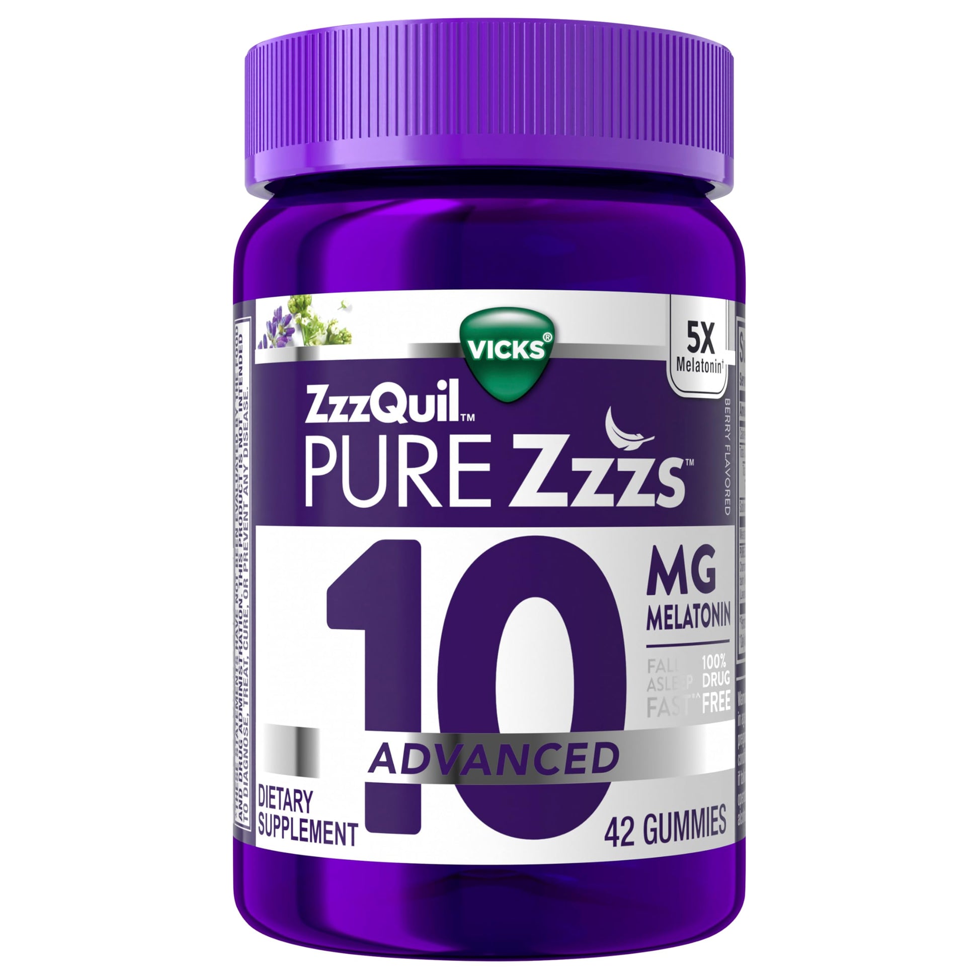 ZzzQuil Advanced Melatonin Gummies, 42 Count