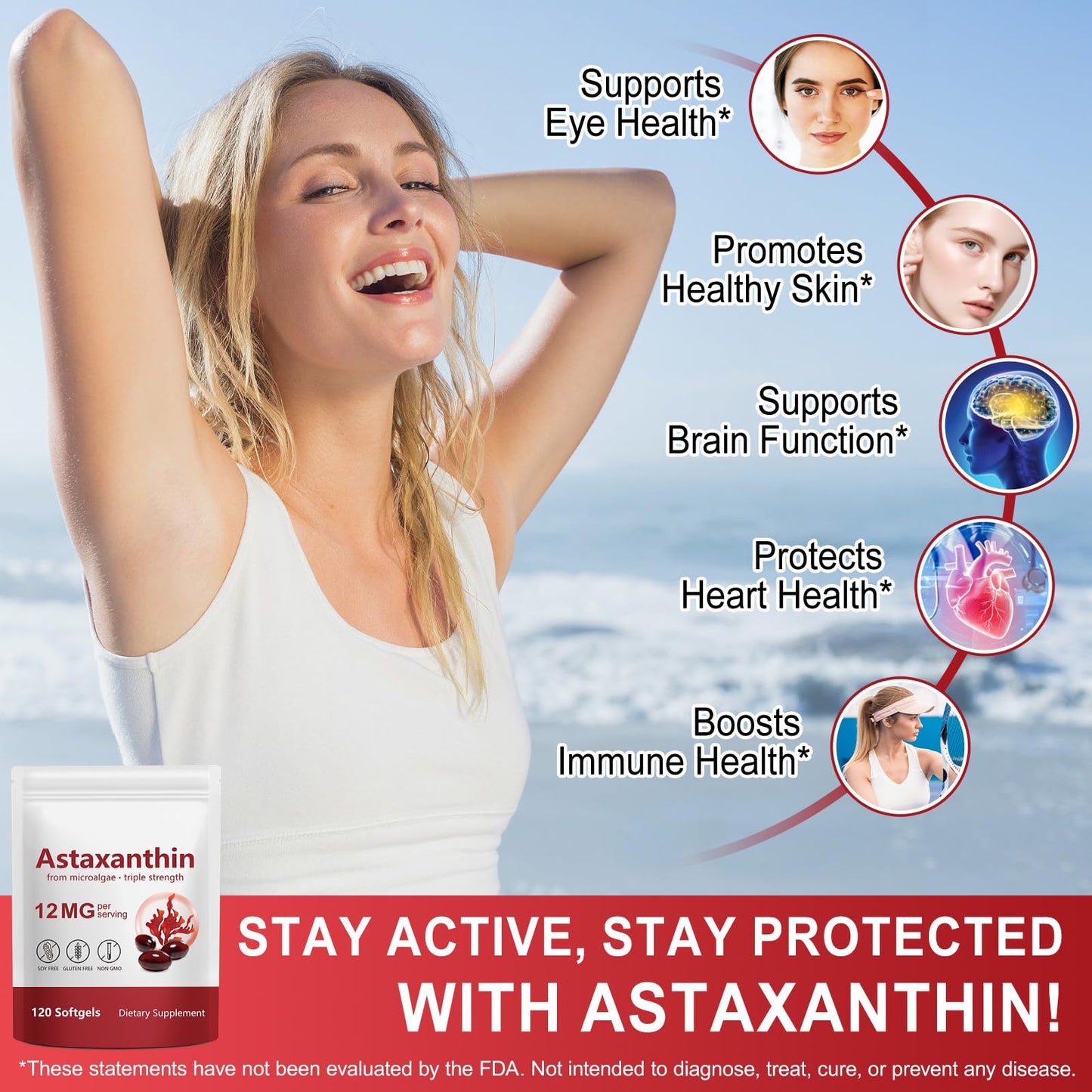 WHLH & WELL-BEING Astaxanthin Capsule 90 Count