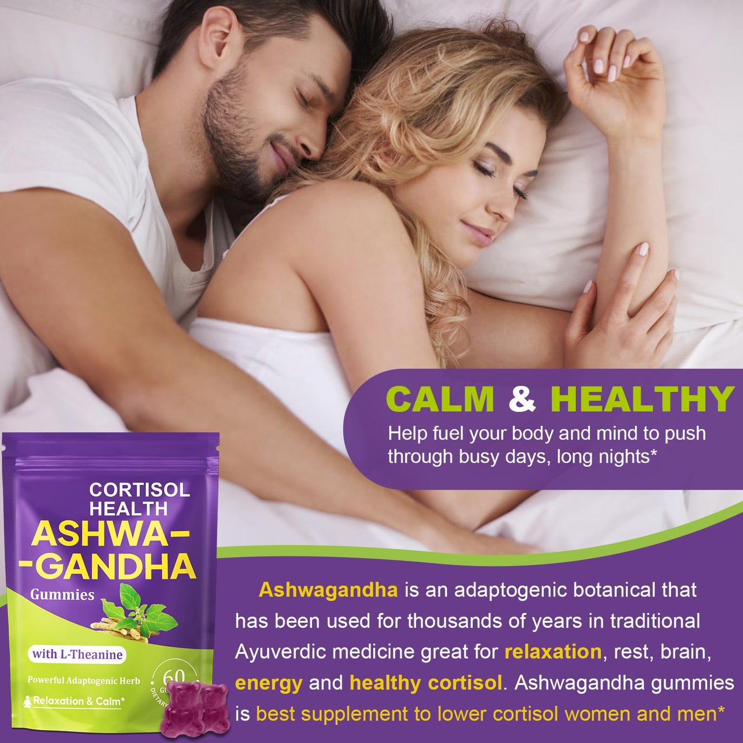 Mezqai Ashwagandha Gummies, 60 Gummies