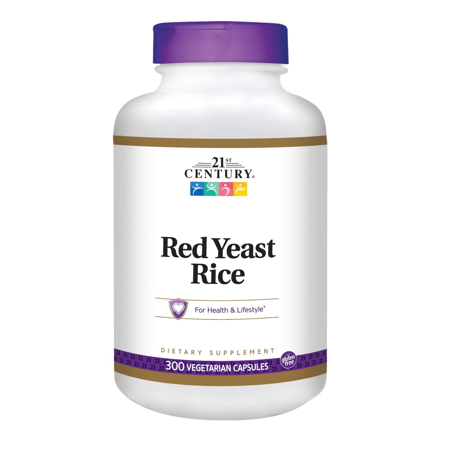 21st Century Red Yeast Rice Extract Veg Capsules, 300 Count