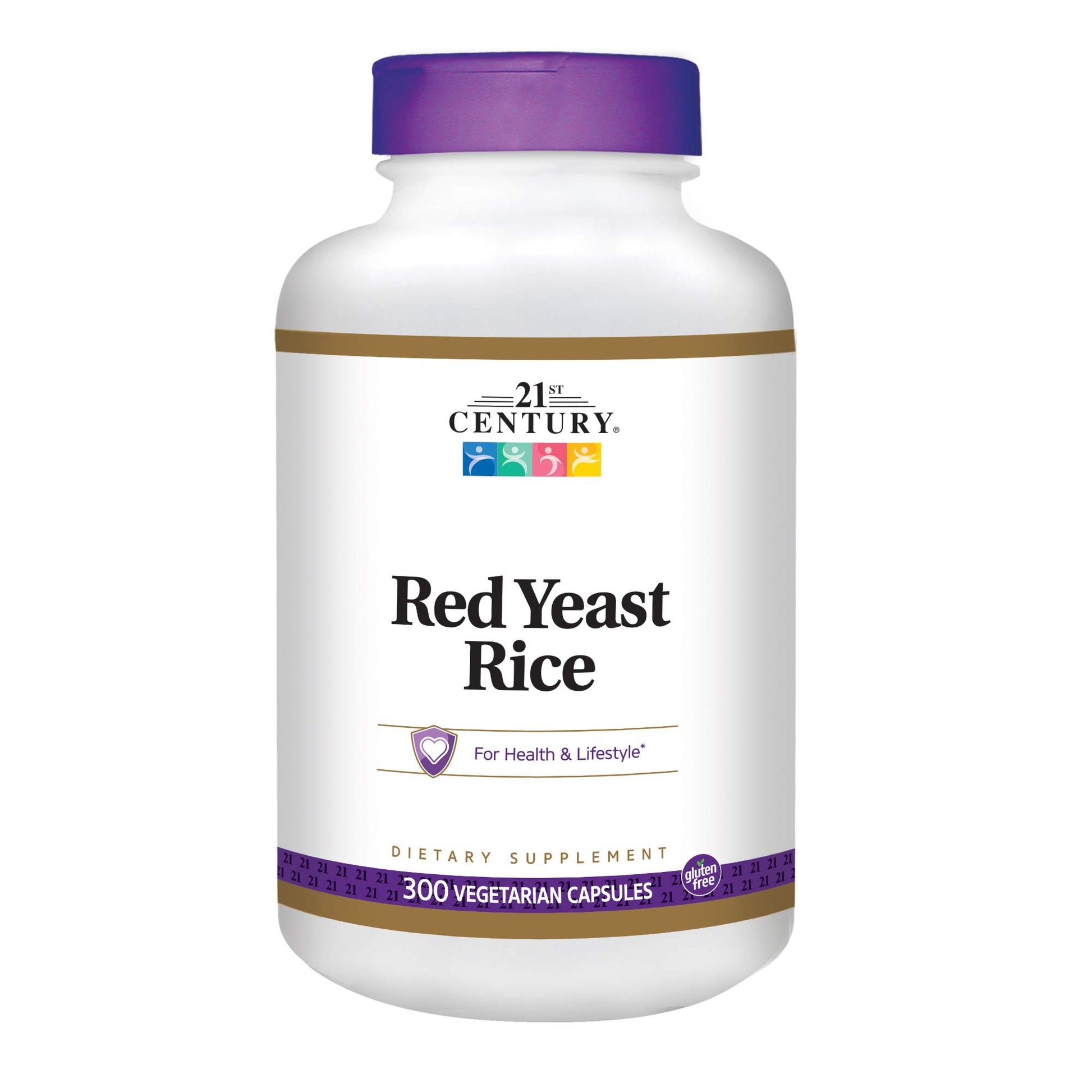 21st Century Red Yeast Rice Extract Veg Capsules, 300 Count