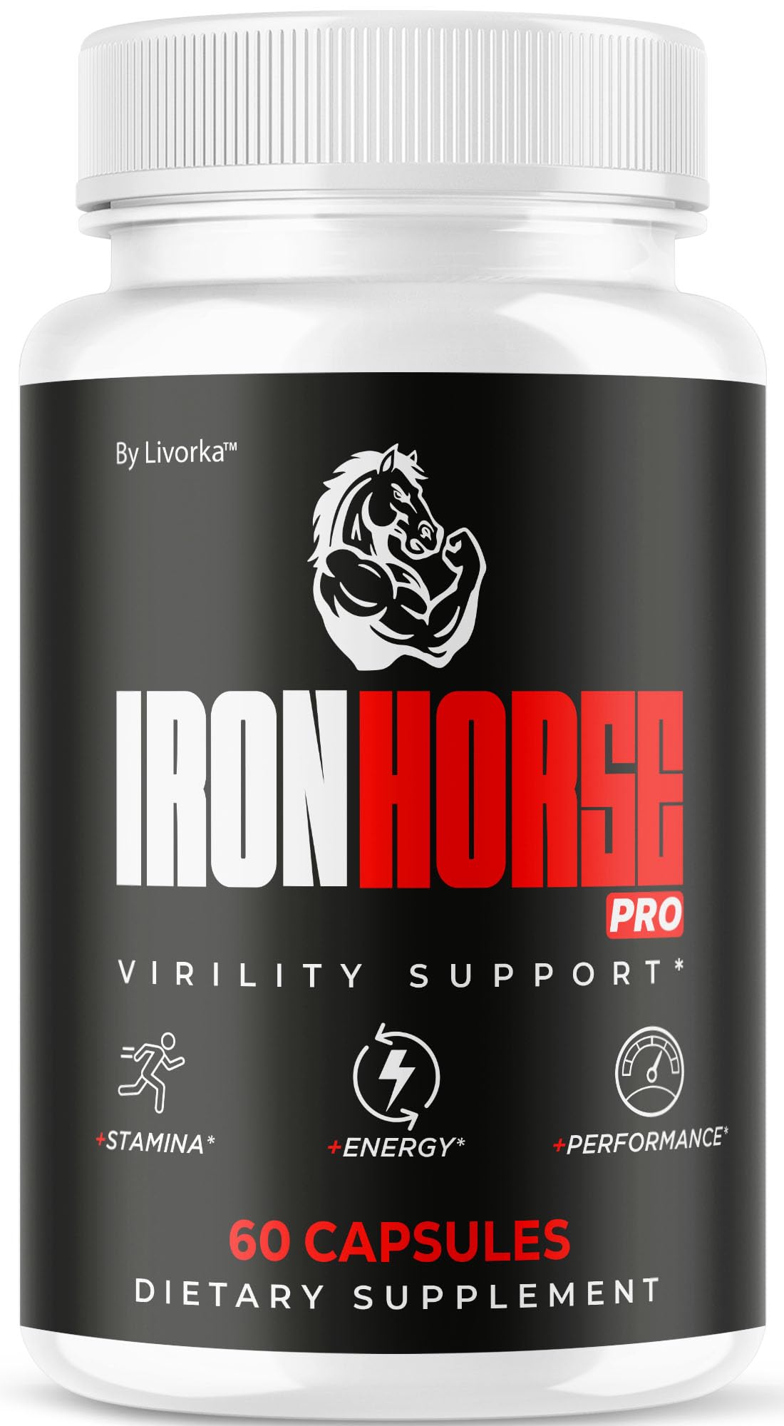 LIVORKA Iron Horse Pro Supplement Capsule, 60 Count