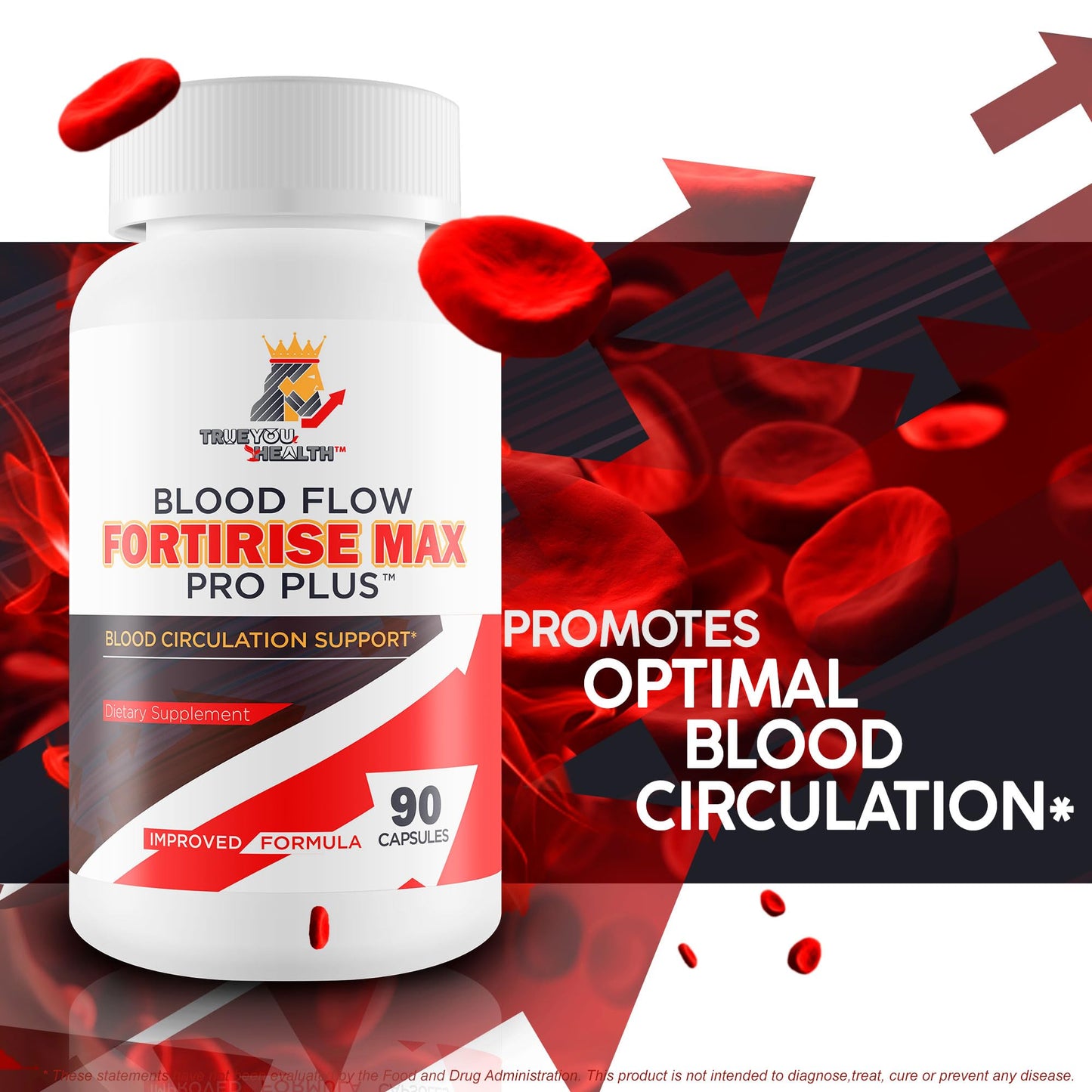 True You Health Blood Flow Fortirise Max Pro Plus Capsule, 90 Count