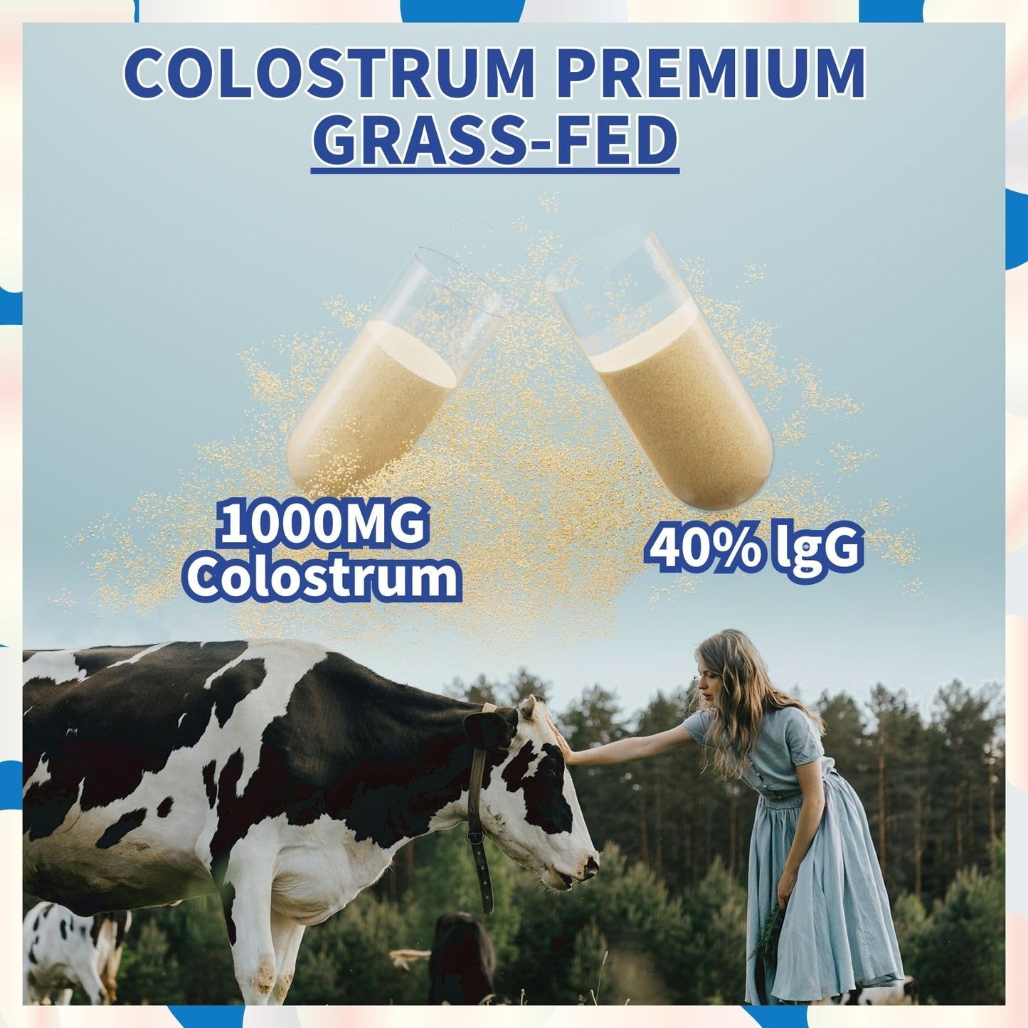 Vyxion 8-in-1 Bovine Colostrum Capsules, 1000mg, 60 Count