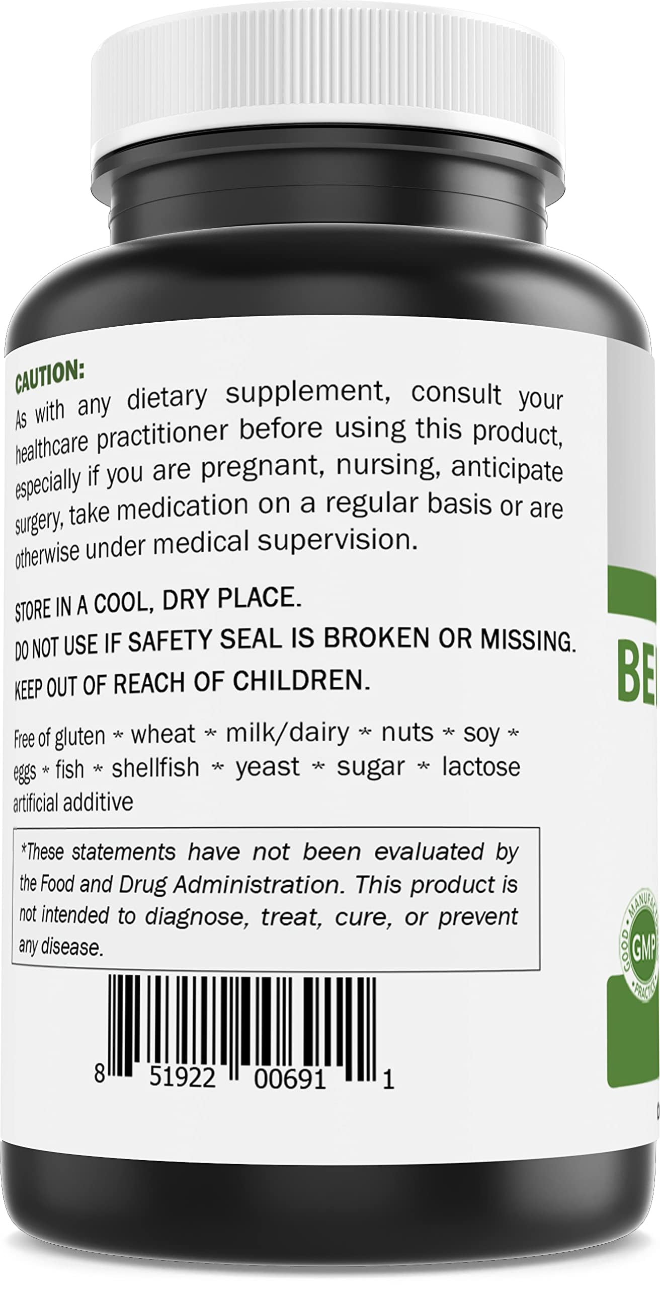 Brieofood Bee Propolis 1000mg per Serving, 120 Capsules