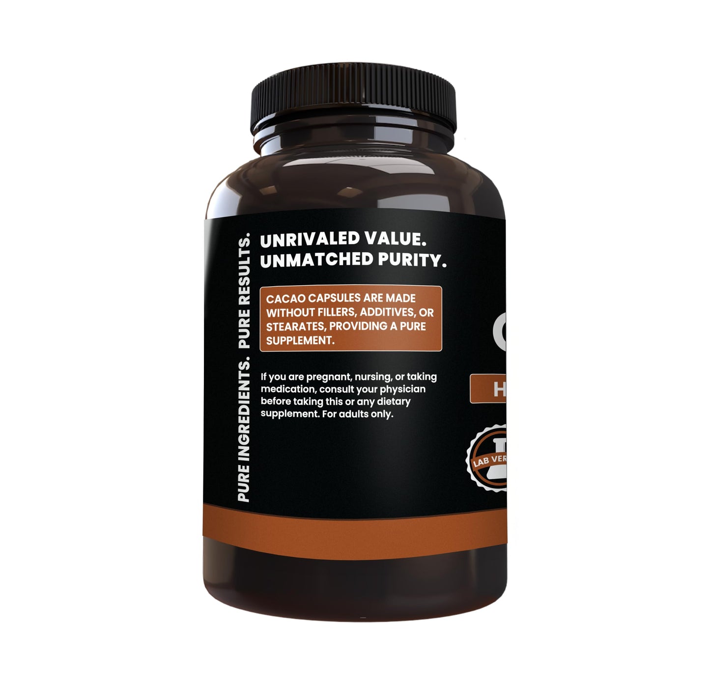 PURE ORIGINAL INGREDIENTS Cacao Capsules 365