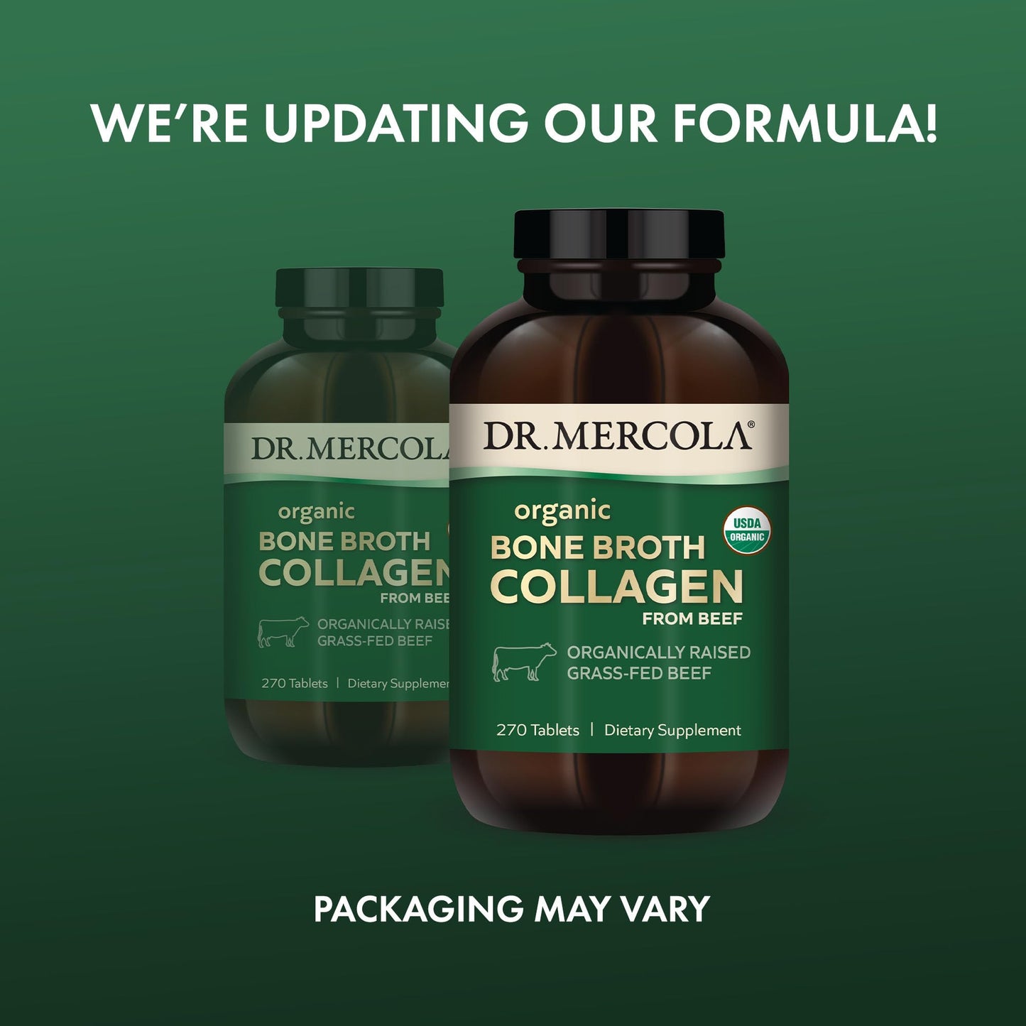 Dr. Mercola Organic Bone Broth Collagen 270 Tablets