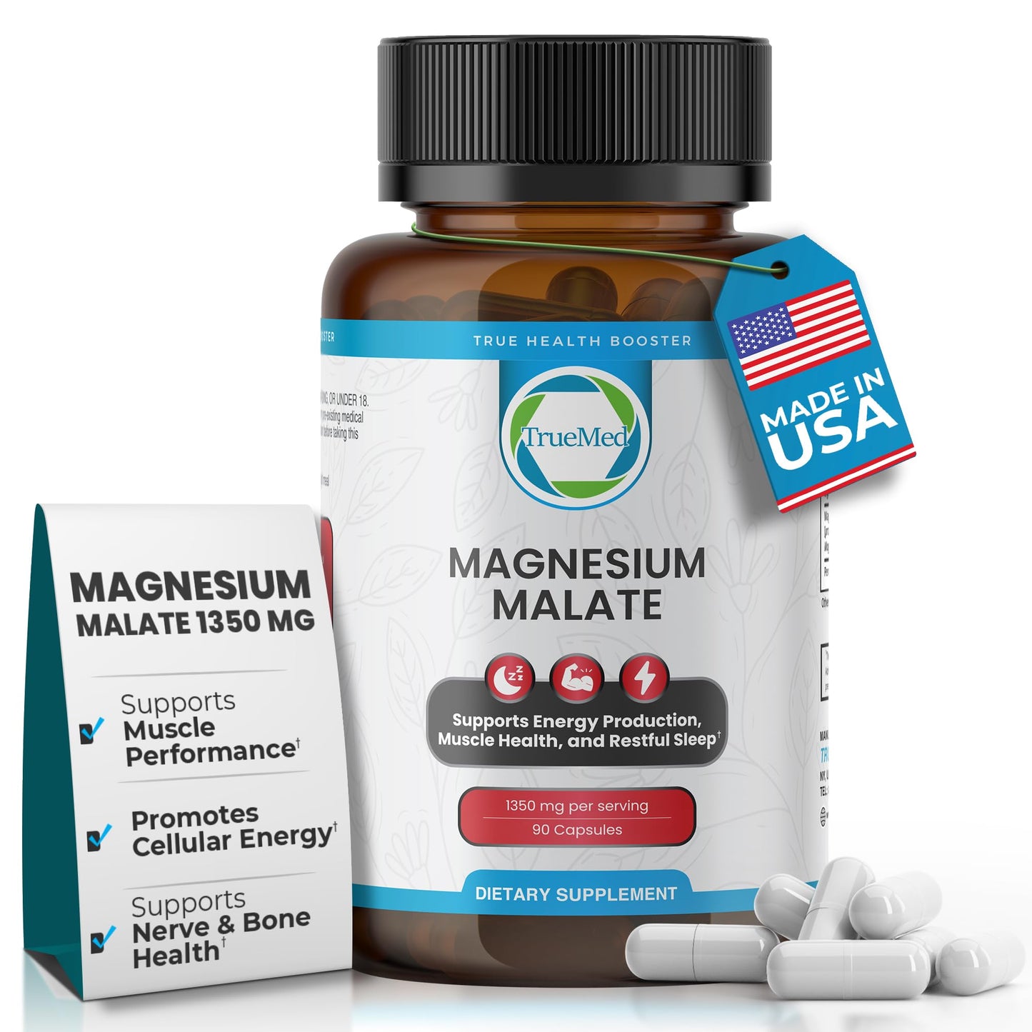 TRUEMED Magnesium Malate Capsules 90 Capsules