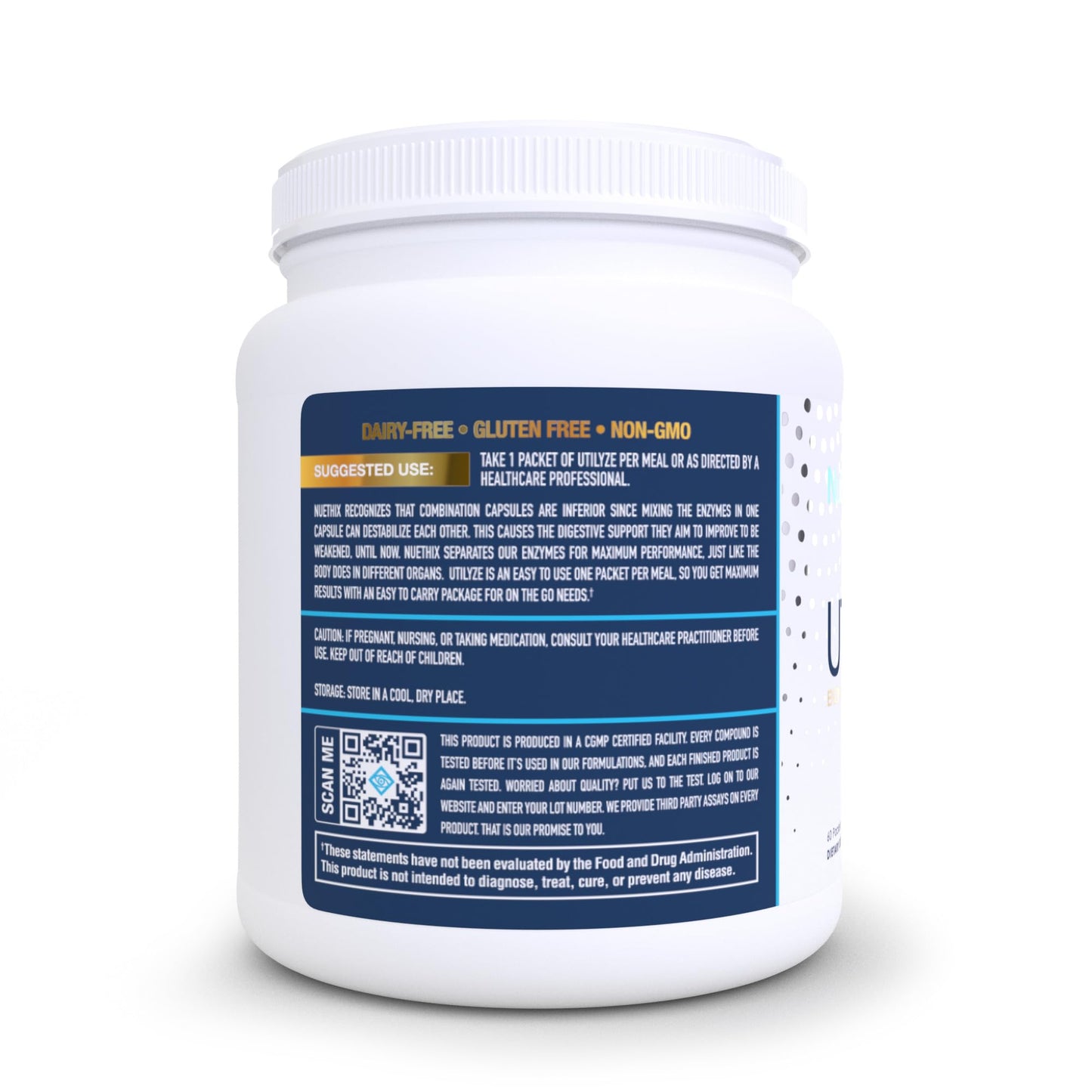 NuEthix Formulations Utilyze Enzymes for Digestive Wellness 60 Capsules
