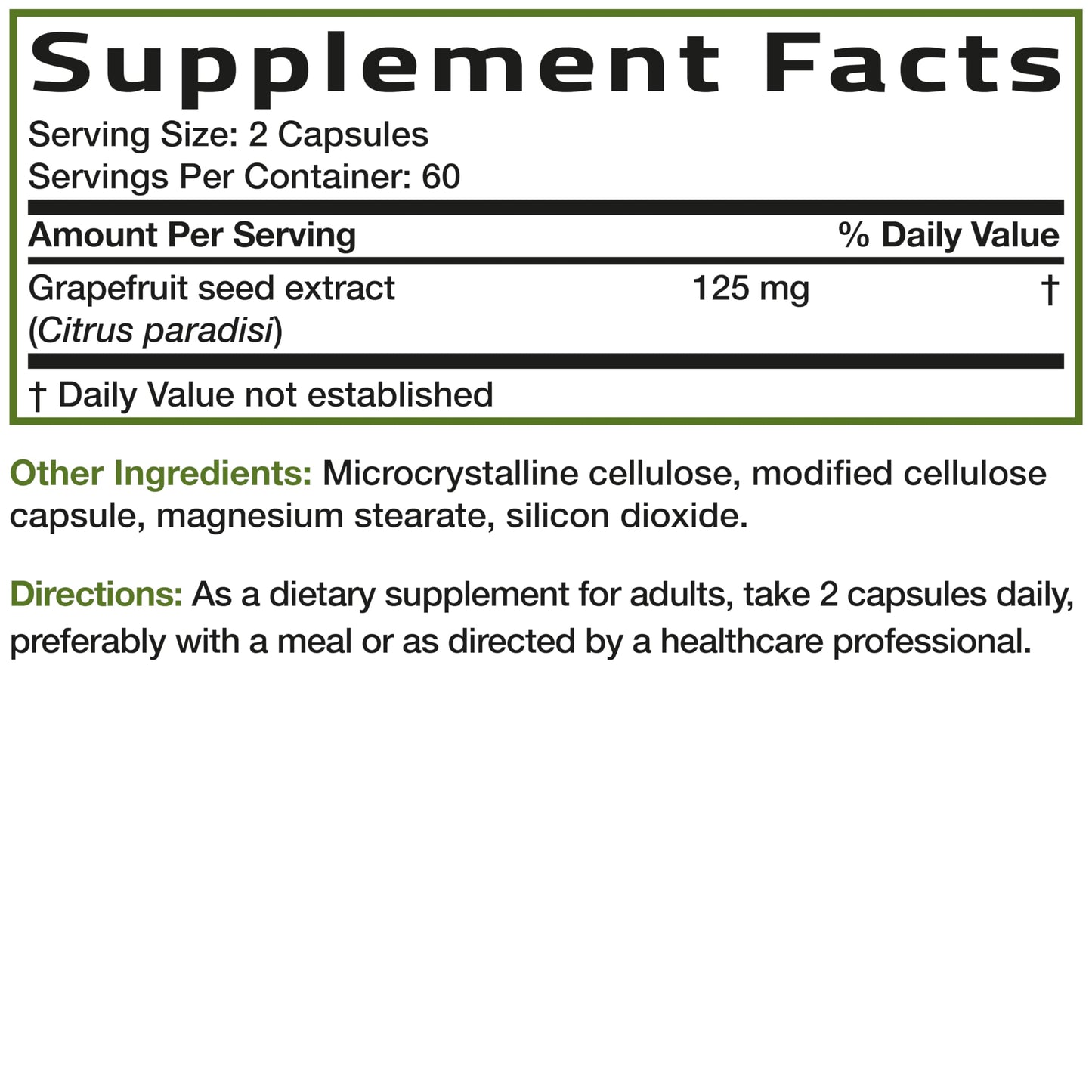 Bronson Grapefruit Seed Extract Capsules 120