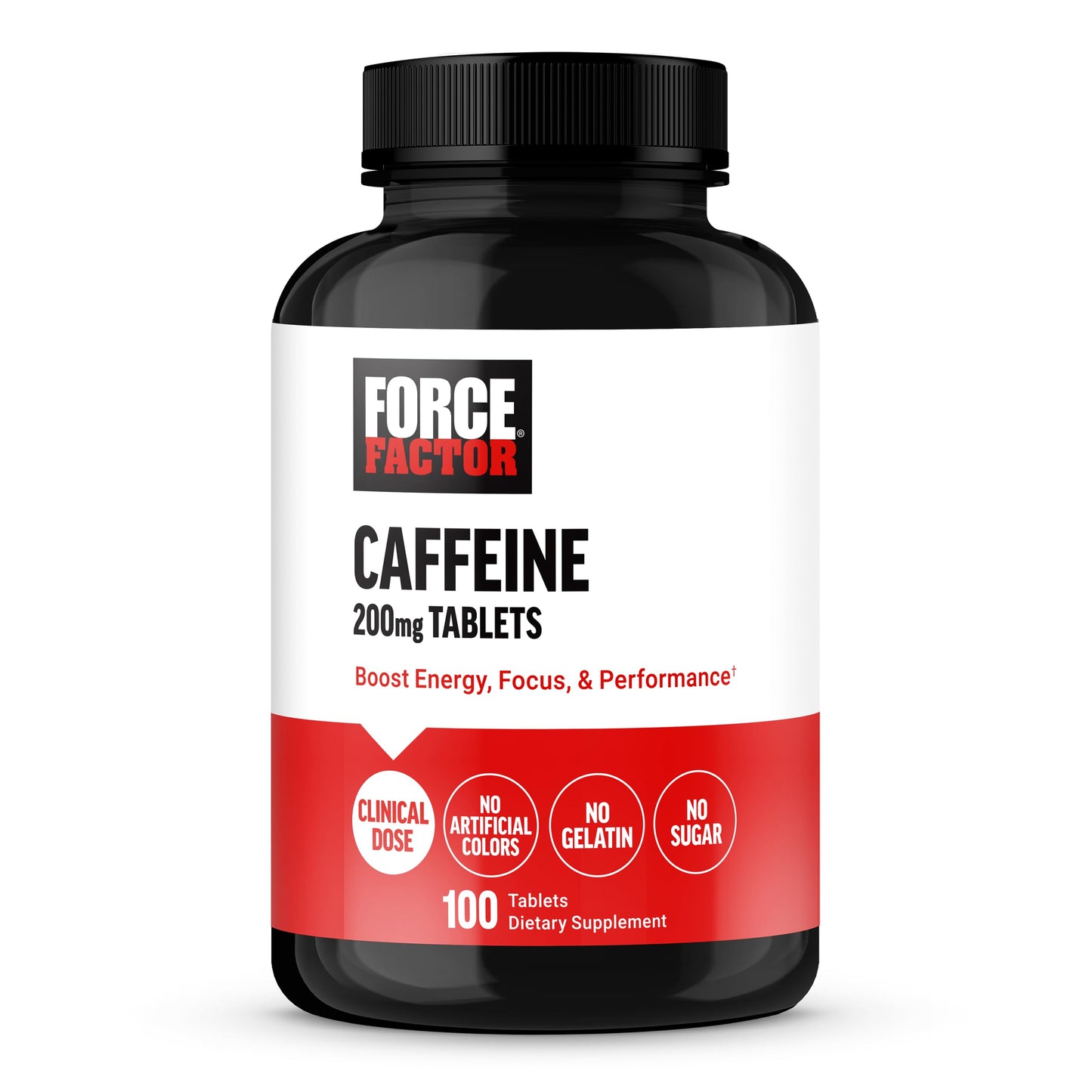 Force Factor Creatine Powder 60 Servings and Caffeine Tablets 100 Tablets