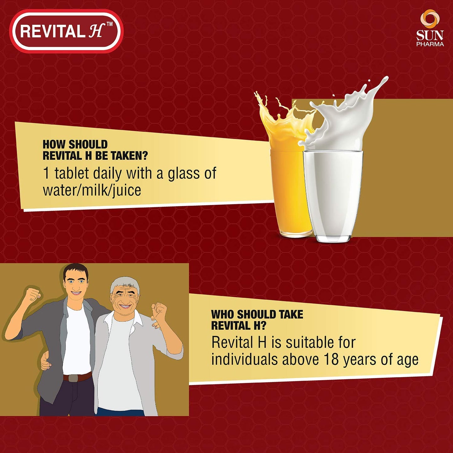 Revital H for Men Multivitamin with Ginseng, 60 Capsules