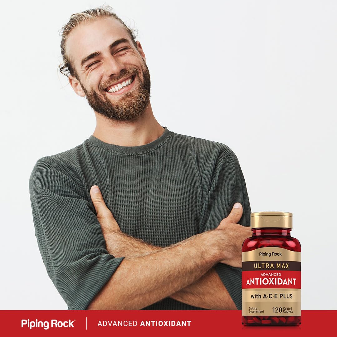 Piping Rock Antioxidant Supplements Caplets 120 Count