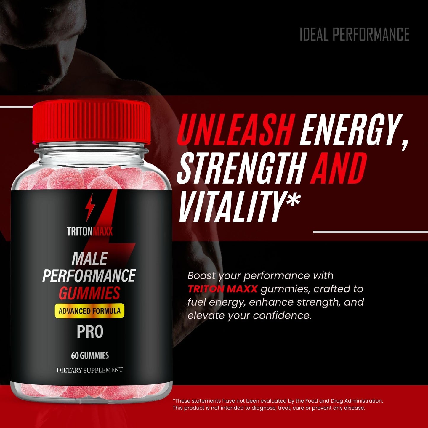 IDEAL PERFORMANCE Triton Maxx Gummies 180 Gummies
