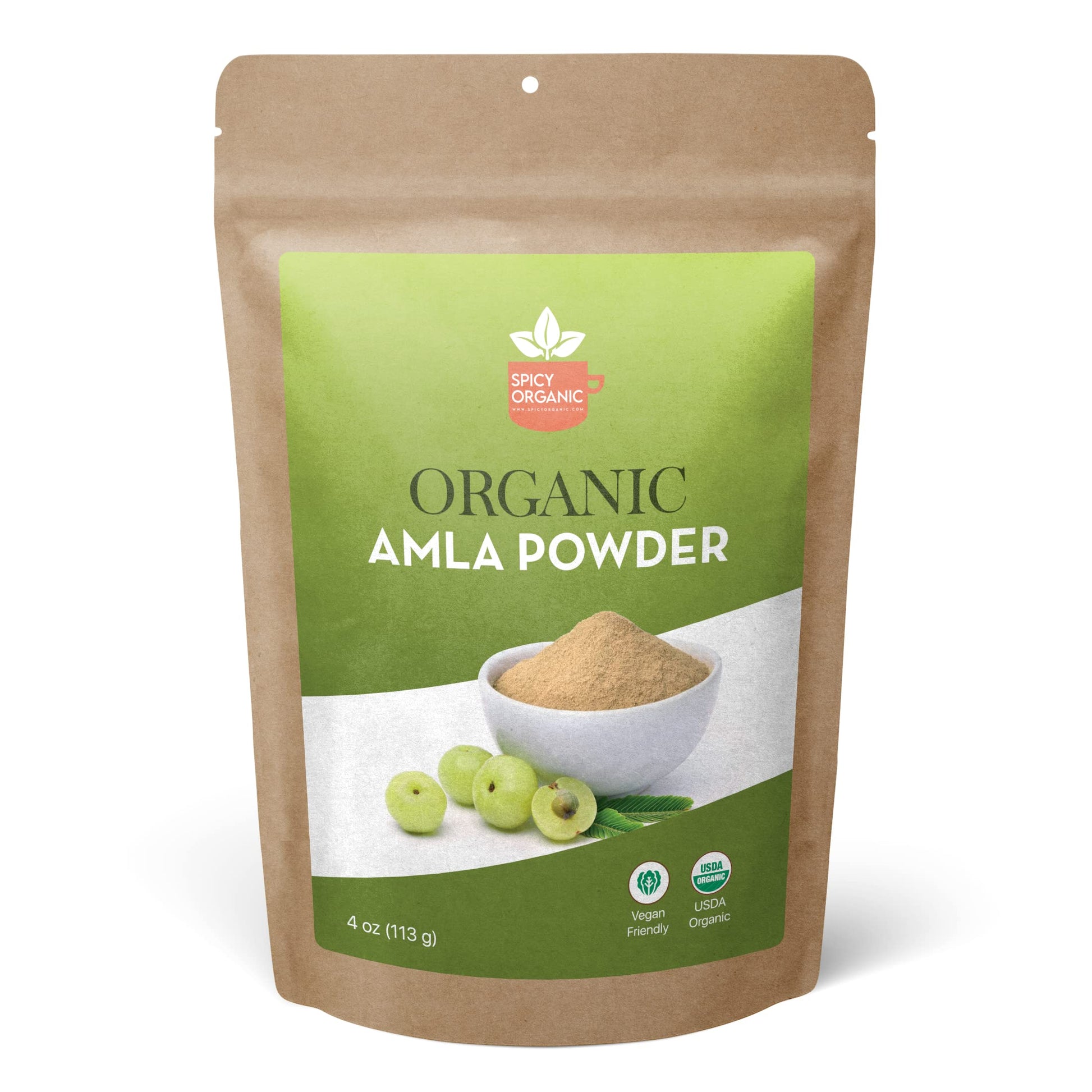 Spicy Organic Amla Powder, 4 oz