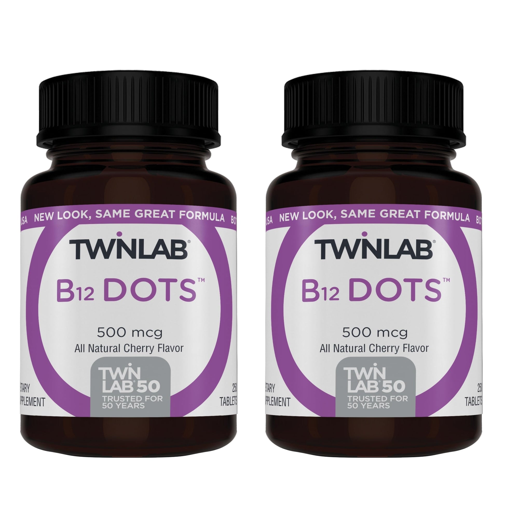 Twinlab B-12 Dots Tablets, 500 mcg, 500 Tablets