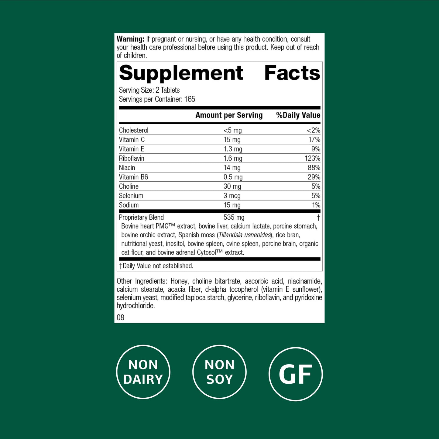 Standard Process Inc. Cardio-Plus GF, Heart Health & Circulation Tablets, 330