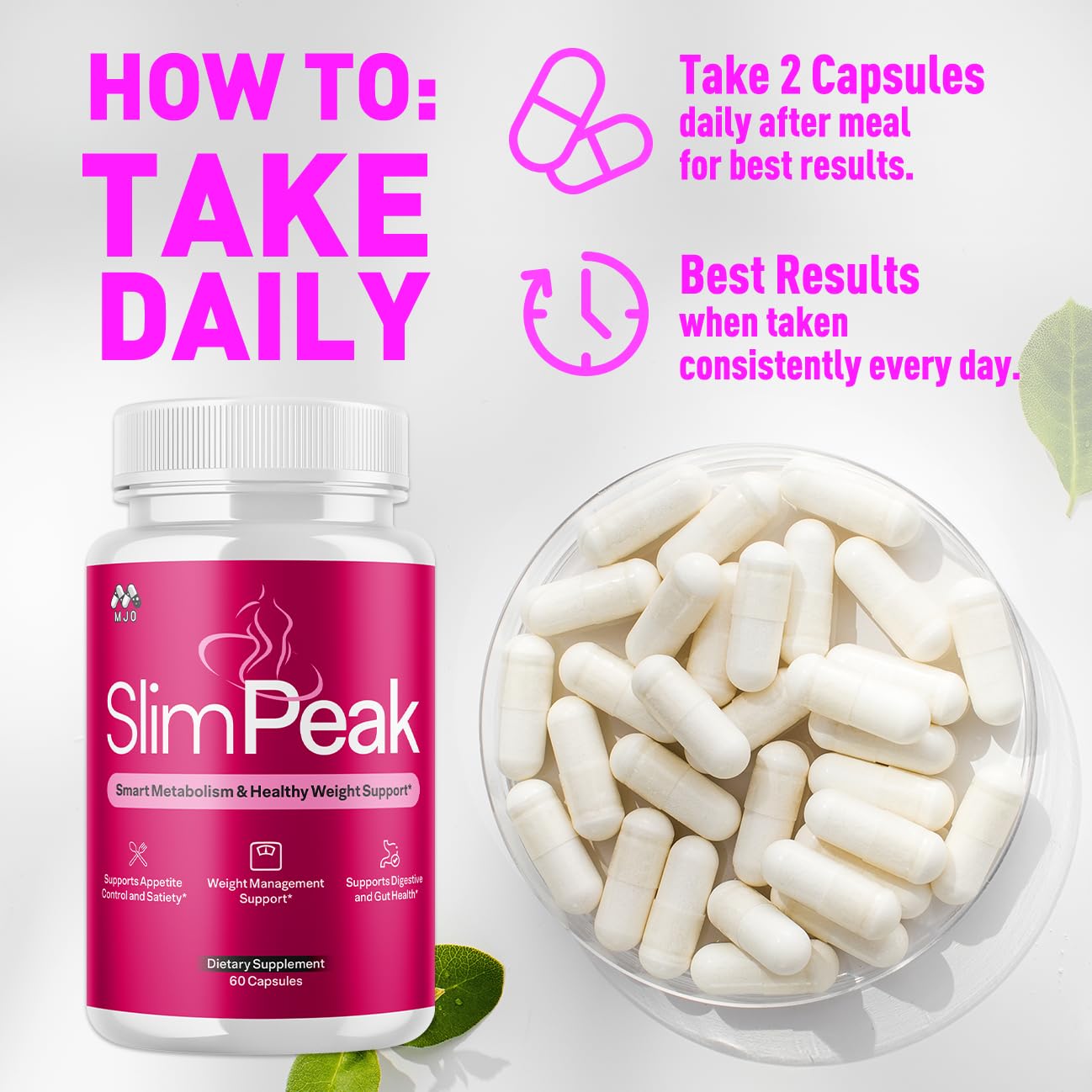 MJO Slim Peak Capsules 180 Capsules