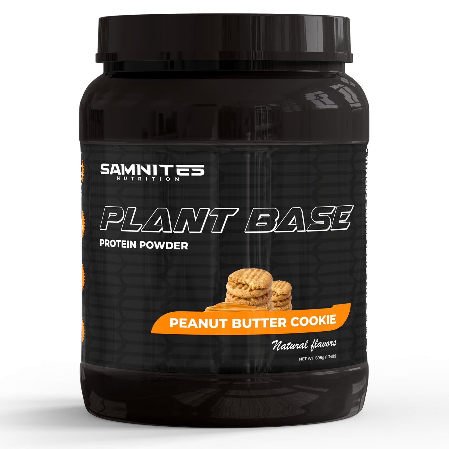 Samnites Nutrition Plant Base Protein Powder Peanut Butter Cookie Flavor, Natural with AstraGin, 20g Protein, 1.9 Pound, Gluten Free, Soy Free