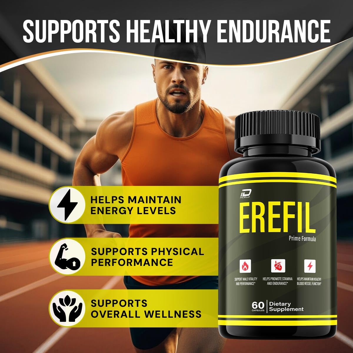 Indelo Erefil Advanced Formula Supplement Capsules, 60 Count