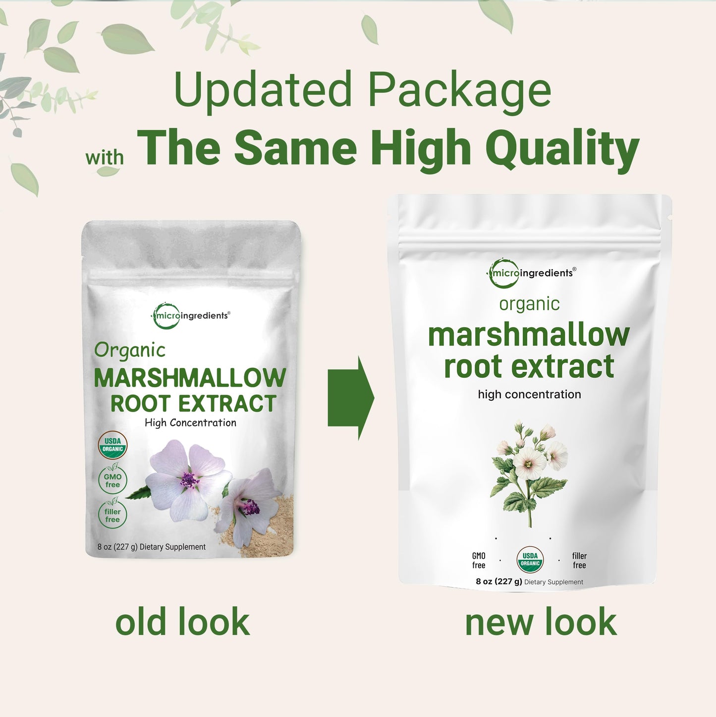 Micro Ingredients Organic Marshmallow Root Powder, 8 Ounce