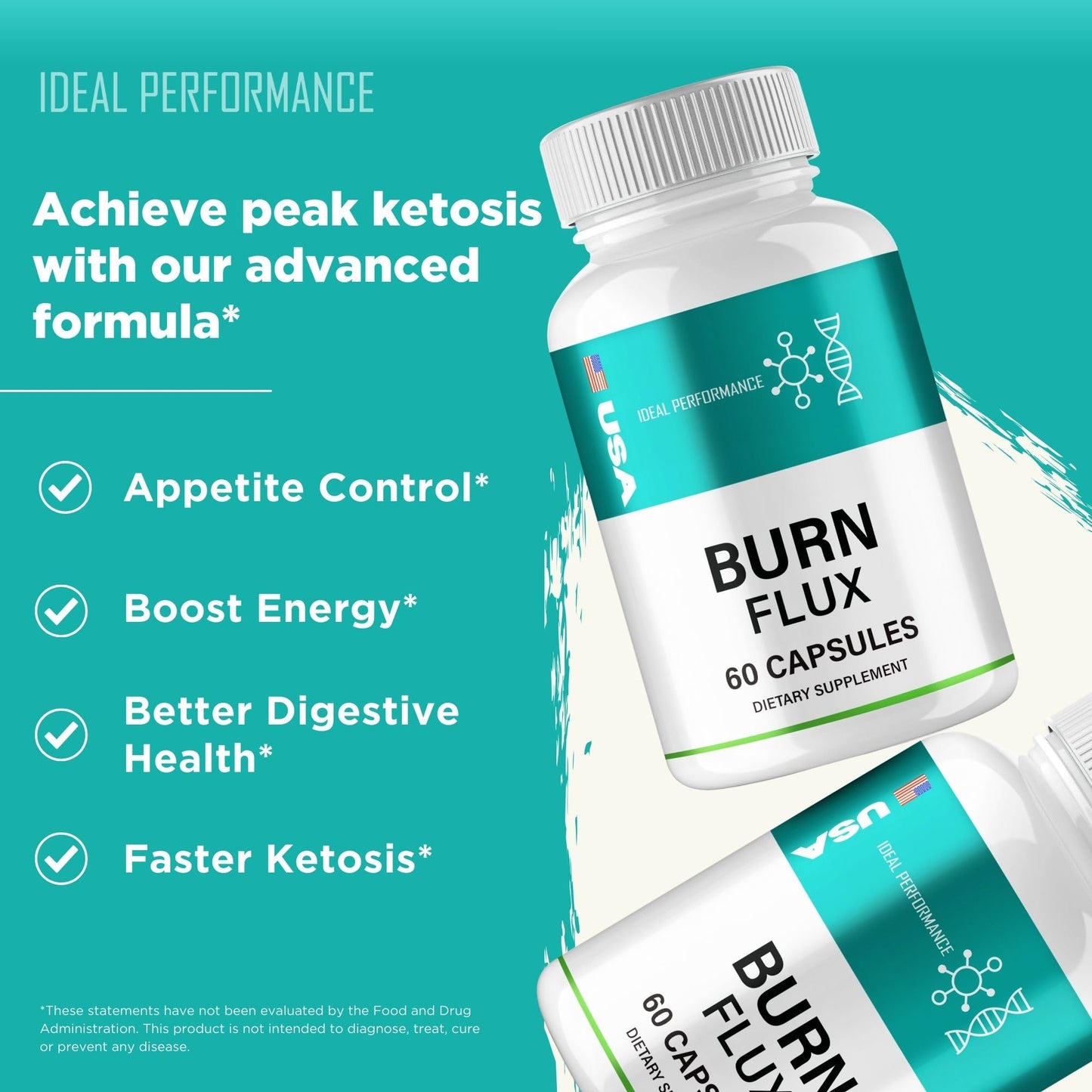 IDEAL PERFORMANCE Burnflux Capsules 120 Count