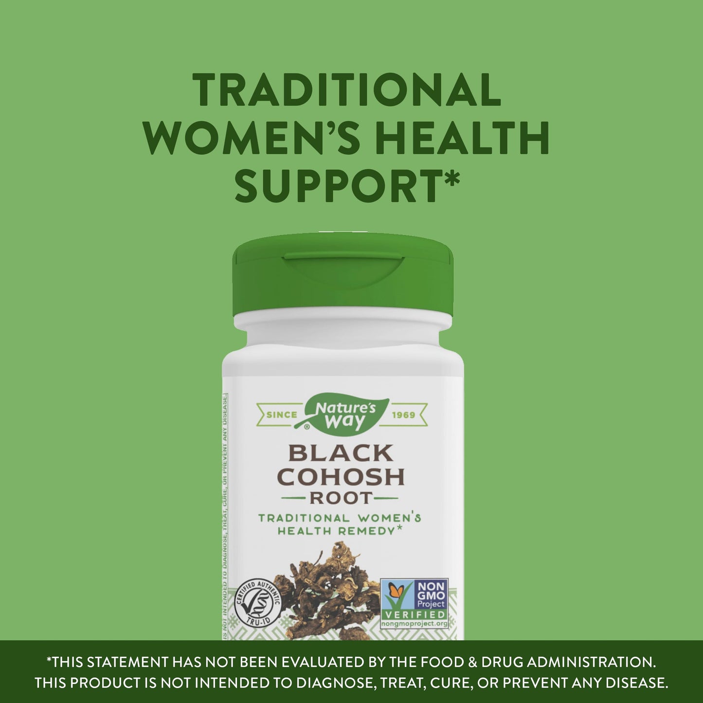 Nature's Way Black Cohosh Root Capsules, 540 mg, 200 Capsules