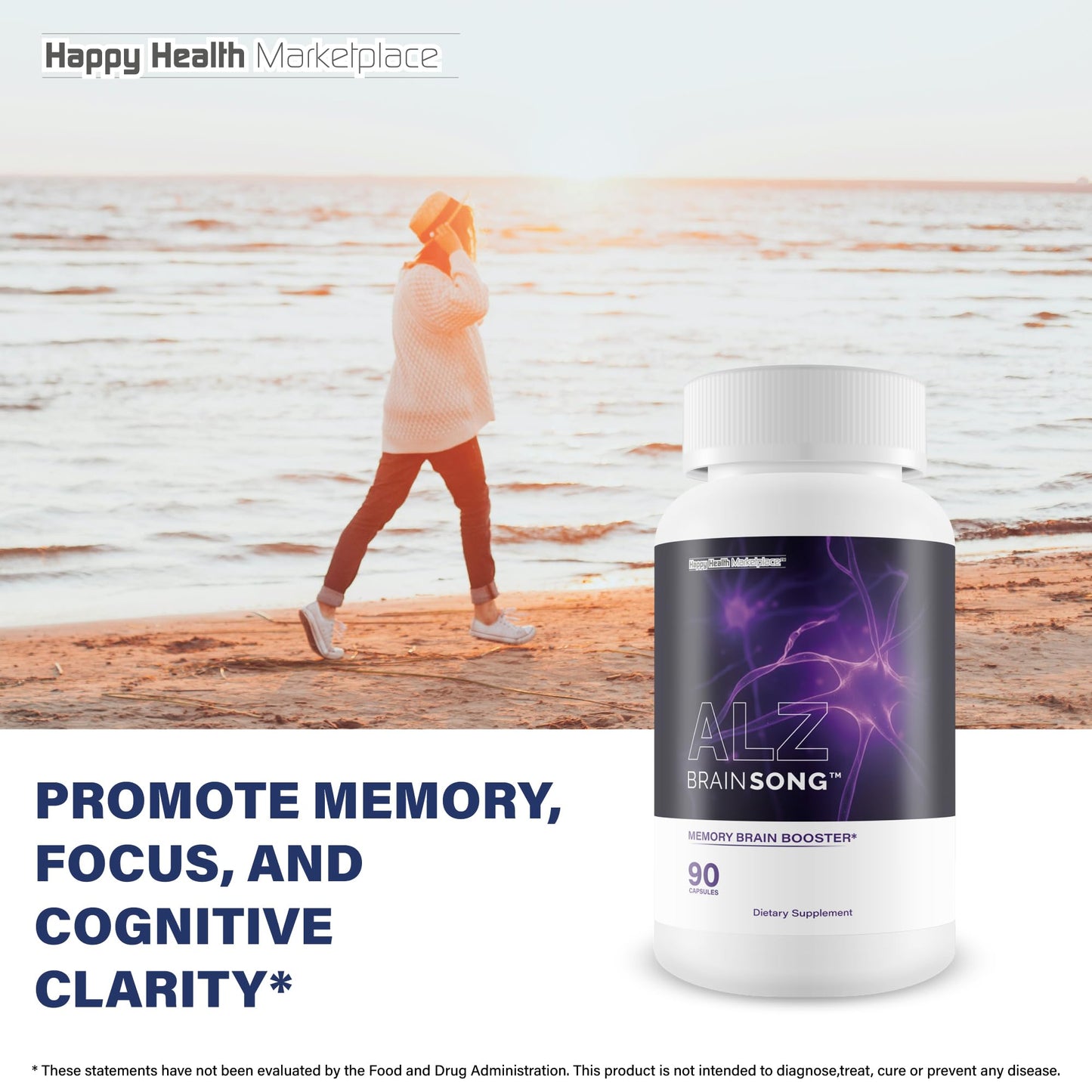 Happy Health Marketplace Alz Brain Song 90 Capsules
