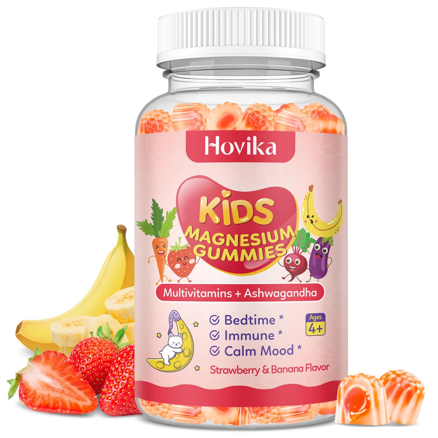 Hovika Kids Magnesium Gummies, 60 Count