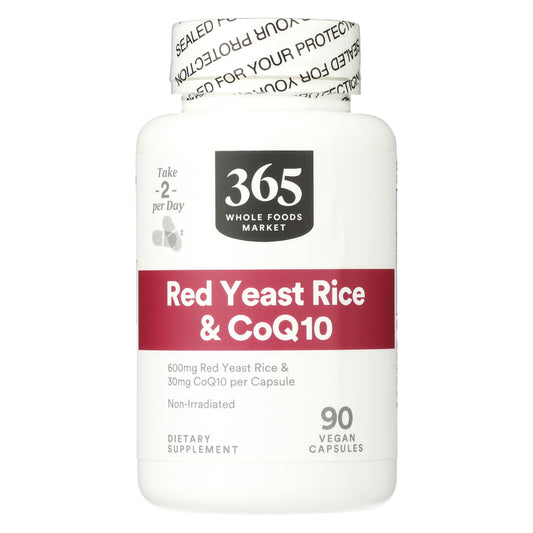 365 by Whole Foods Market Red Yeast Rice with CoQ10 90 Capsules