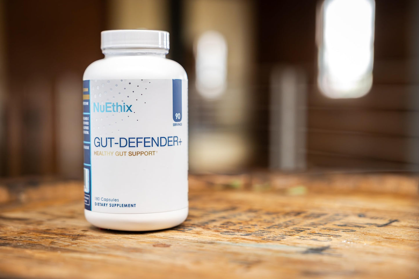 NuEthix Formulations Gut Defender+ Microbiome Balance Dietary Supplement Capsule, 180 Capsules