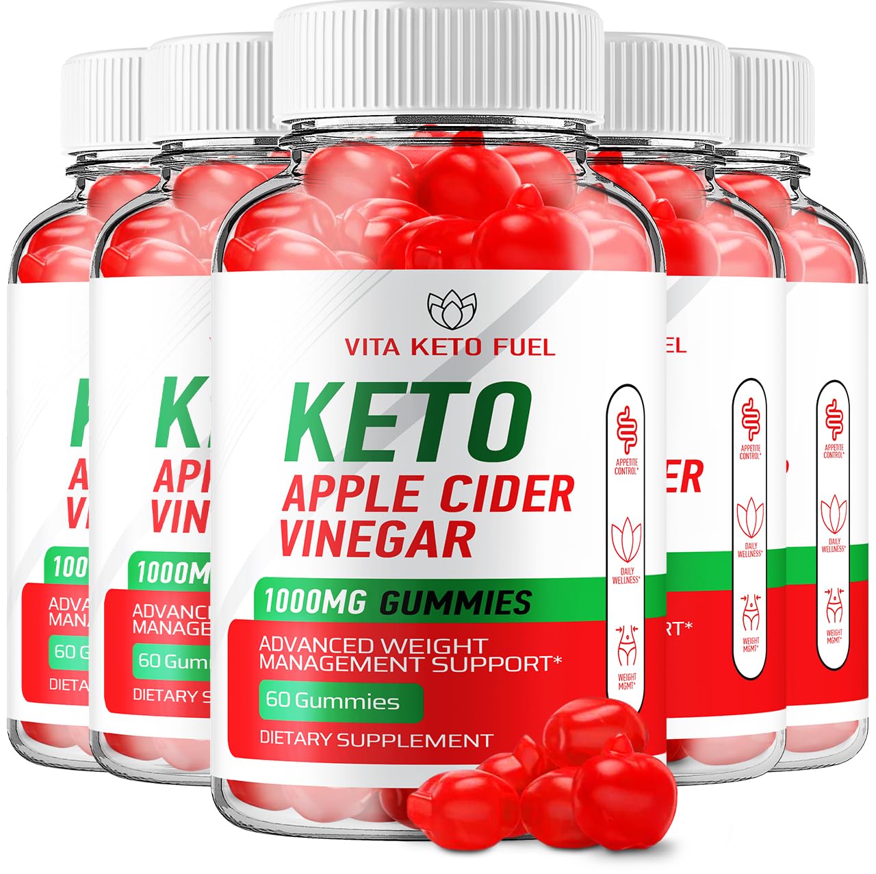 Indelo Vita Keto Fuel ACV Gummies, 300 Gummies