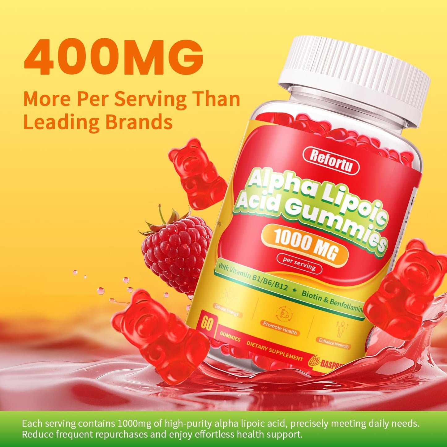 Refortu Alpha Lipoic Acid Gummies 60 Count