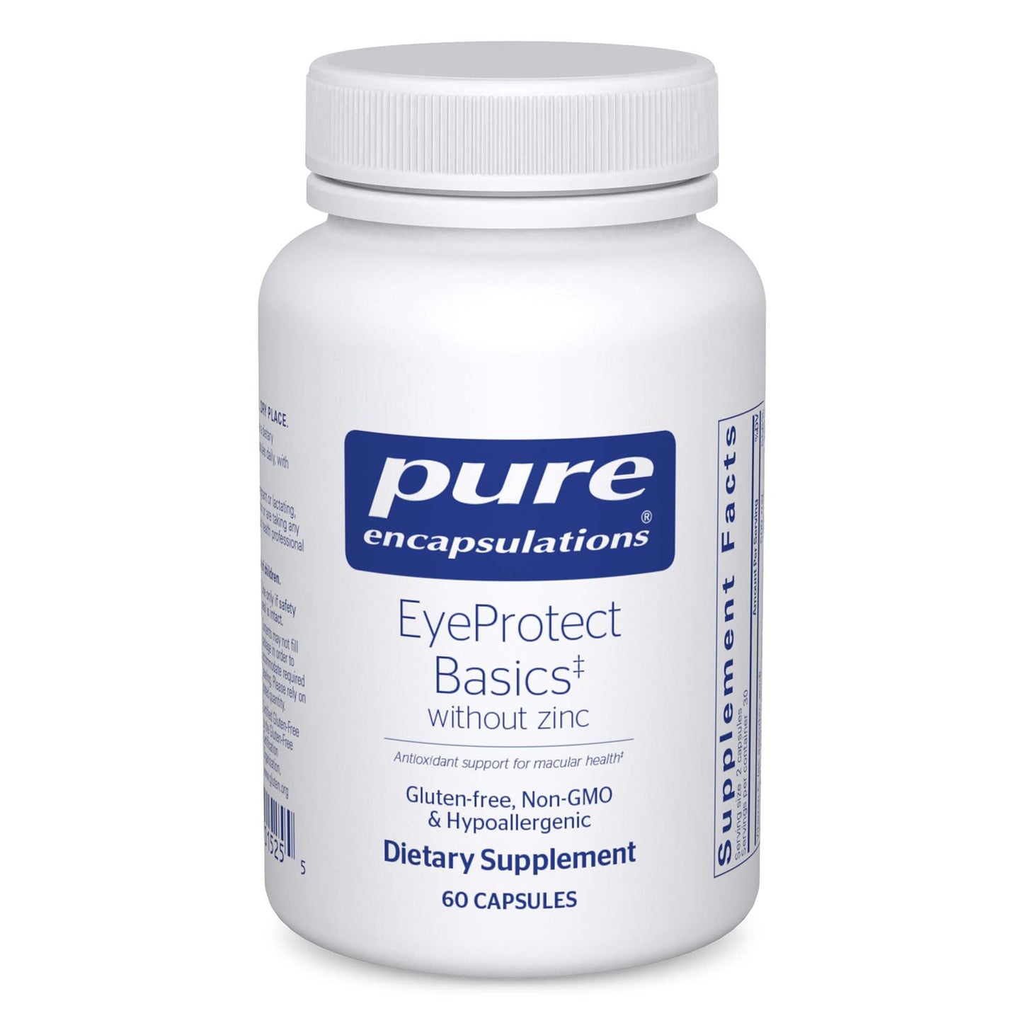 Pure Encapsulations EyeProtect Basics Without Zinc 60 Capsules