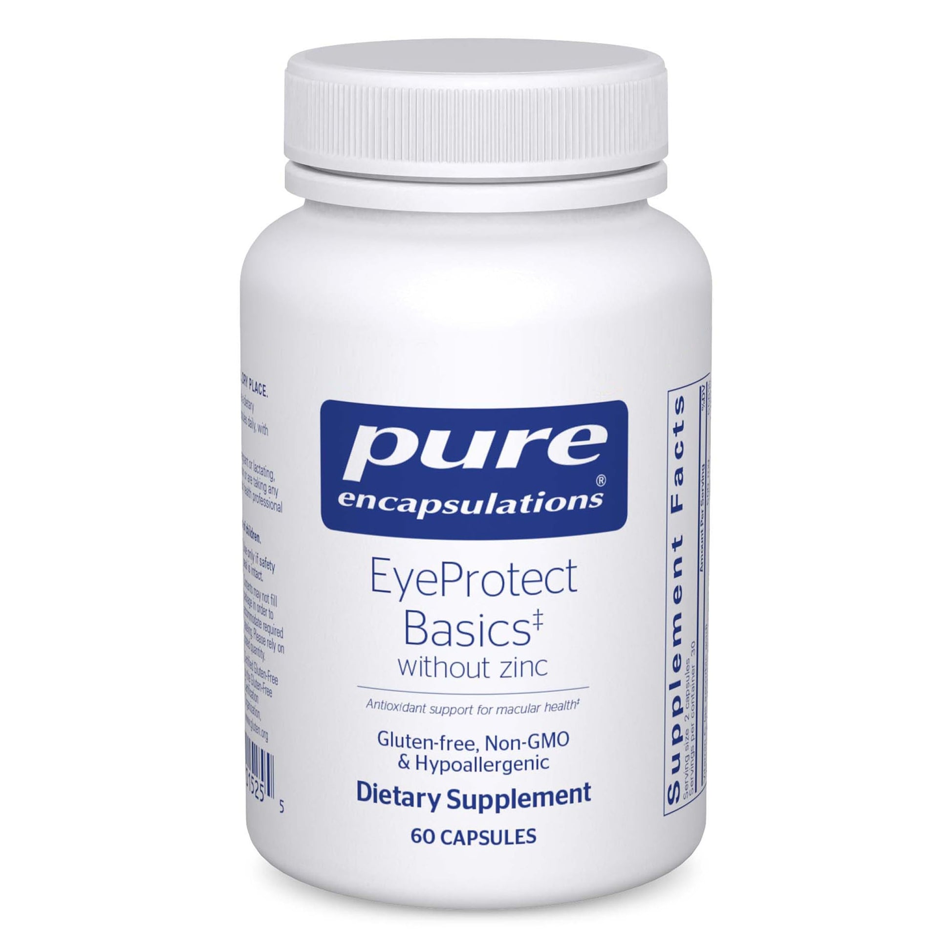Pure Encapsulations EyeProtect Basics Without Zinc 60 Capsules