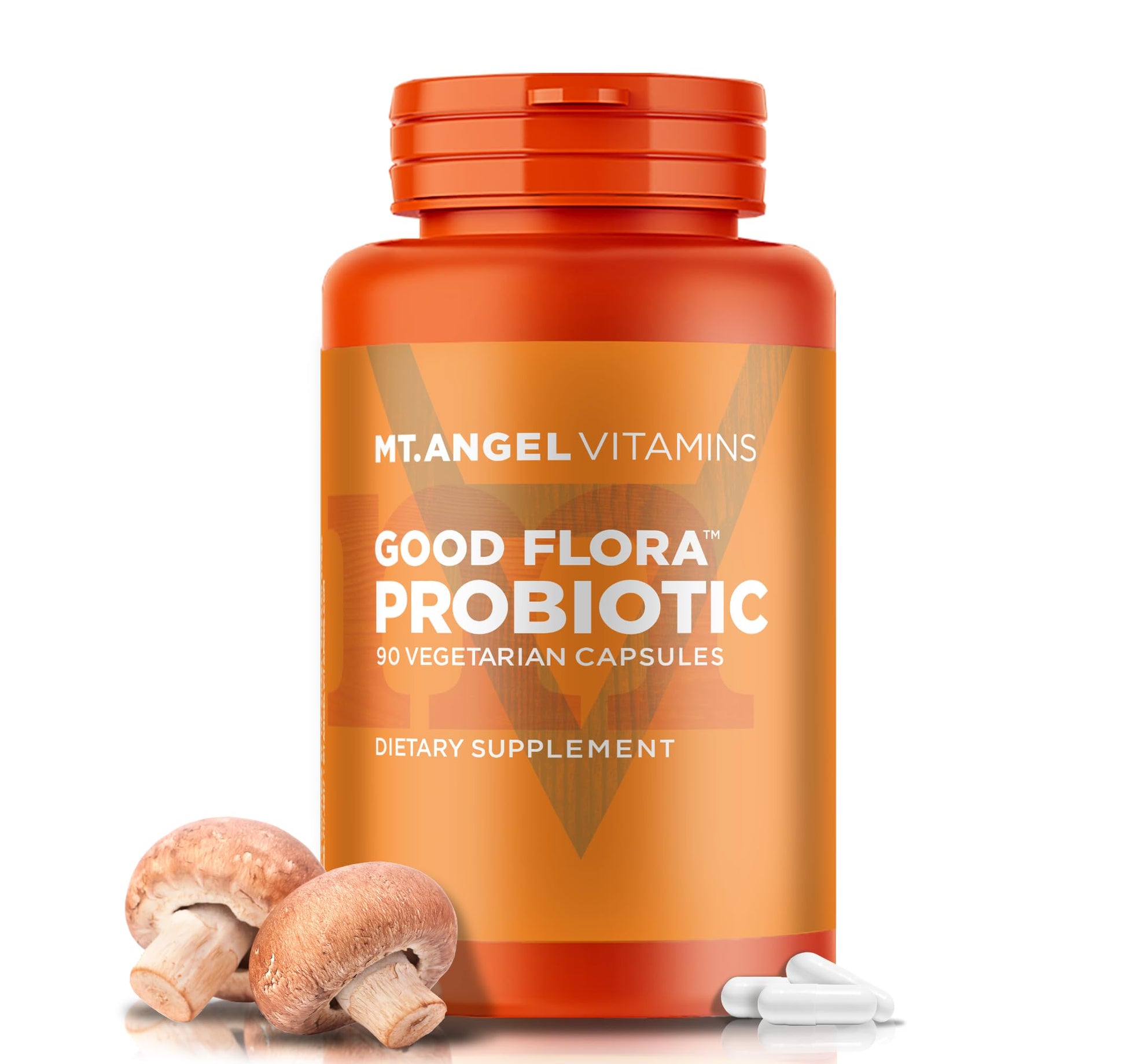 Mt. Angel Vitamins Good Flora Probiotic 60 Vegetarian Capsules